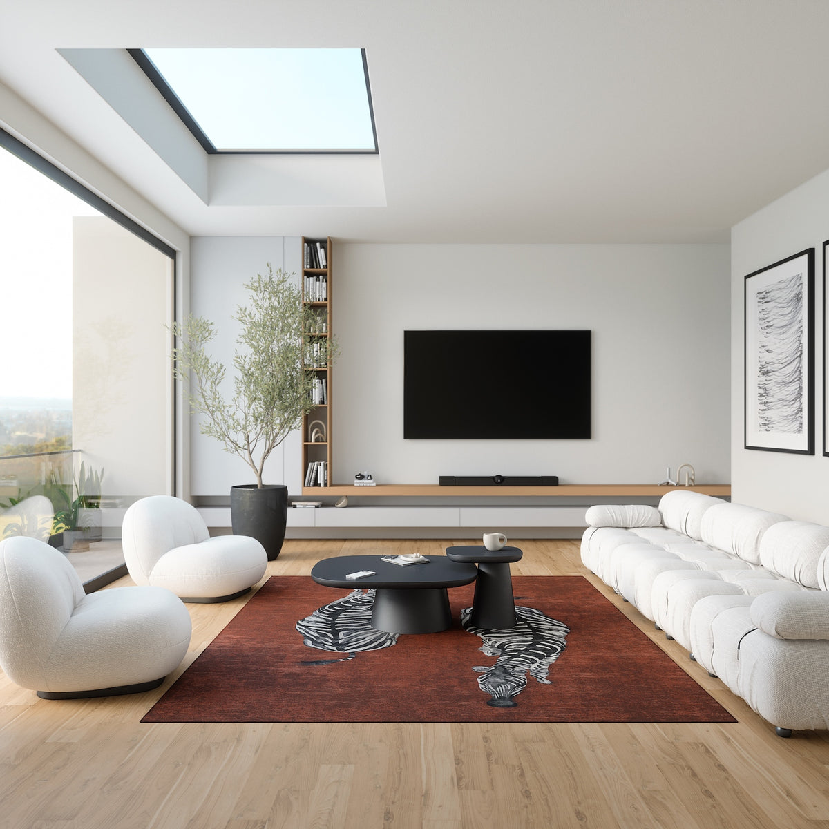 Sierra Dual Zebra Modern Rug