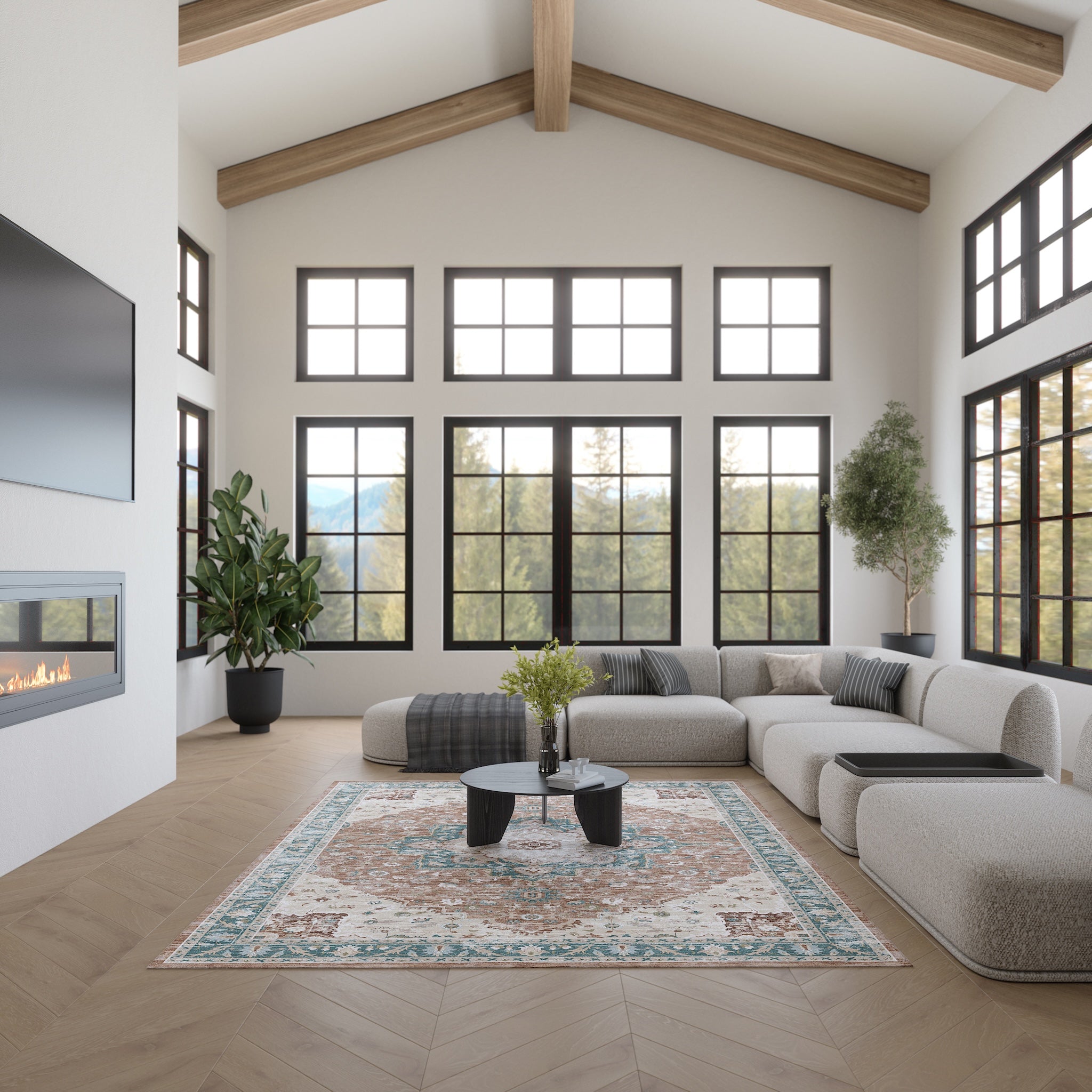 Nessa Персийски килим с медальон