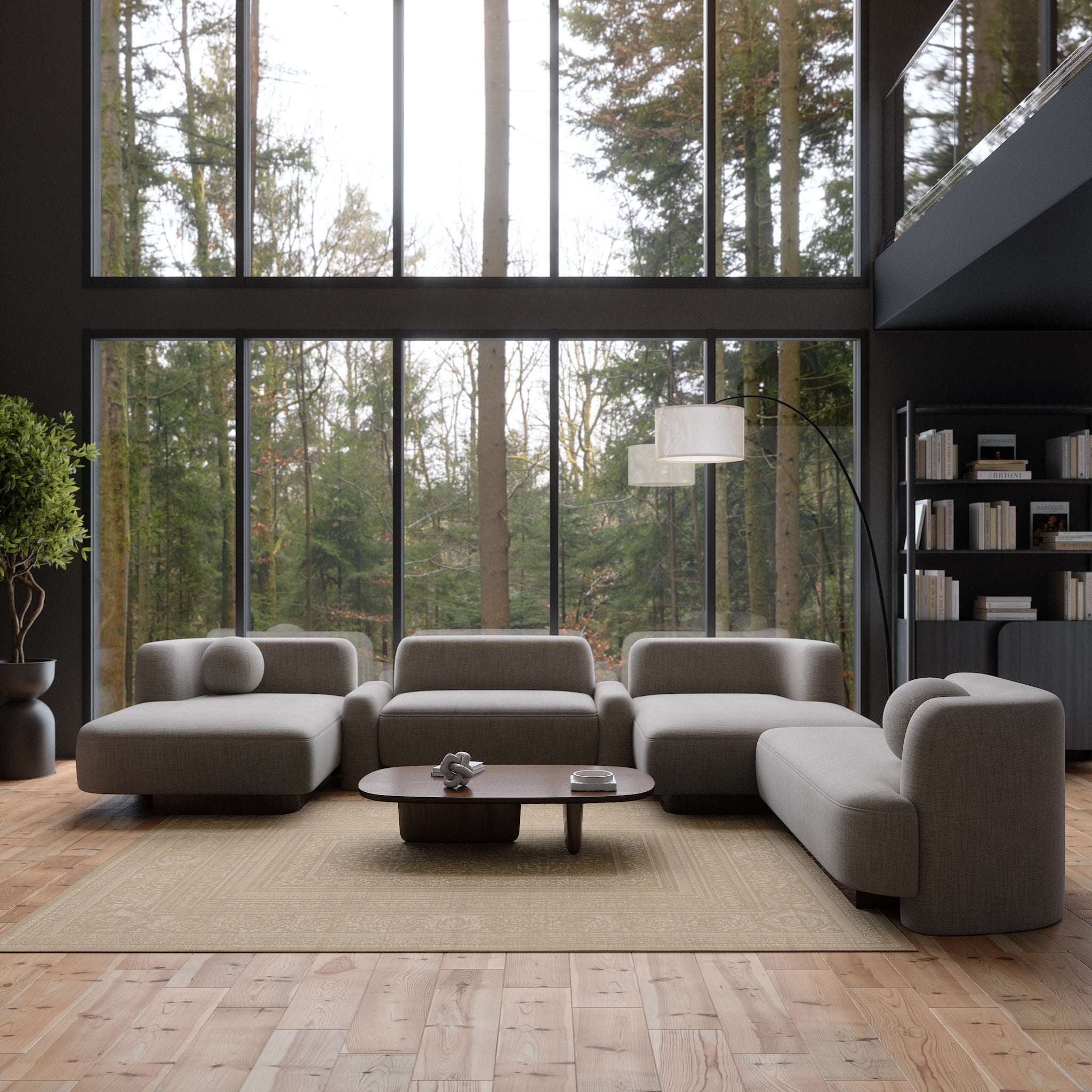 Sophia Tapete medalhão ornamental