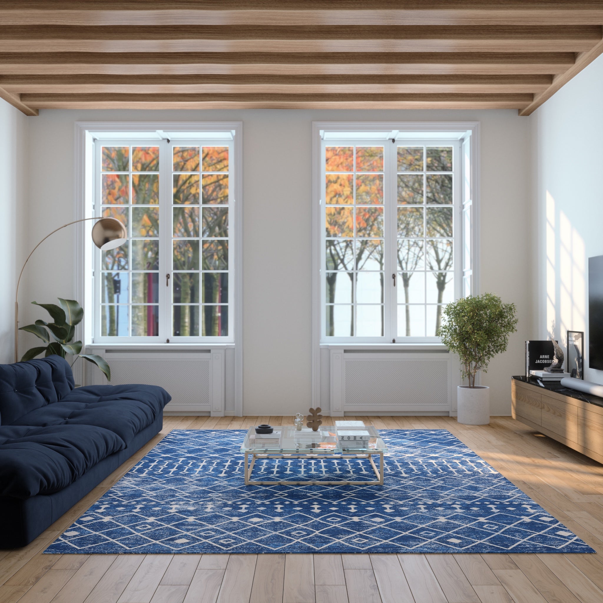 Dixie Modern Geometric Tribal Rug
