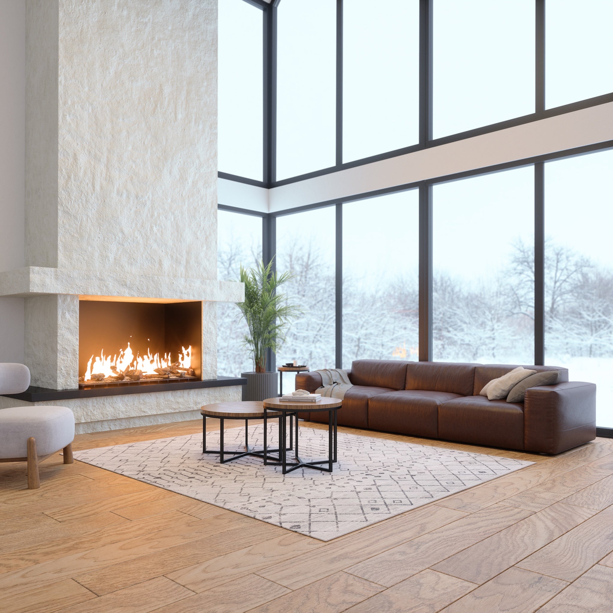 Dixie Modern Geometric Tribal Rug