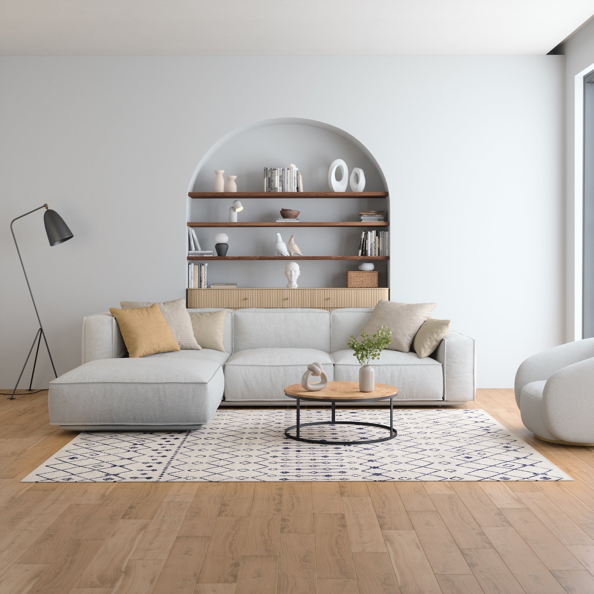 Dixie Modern Geometric Tribal Rug