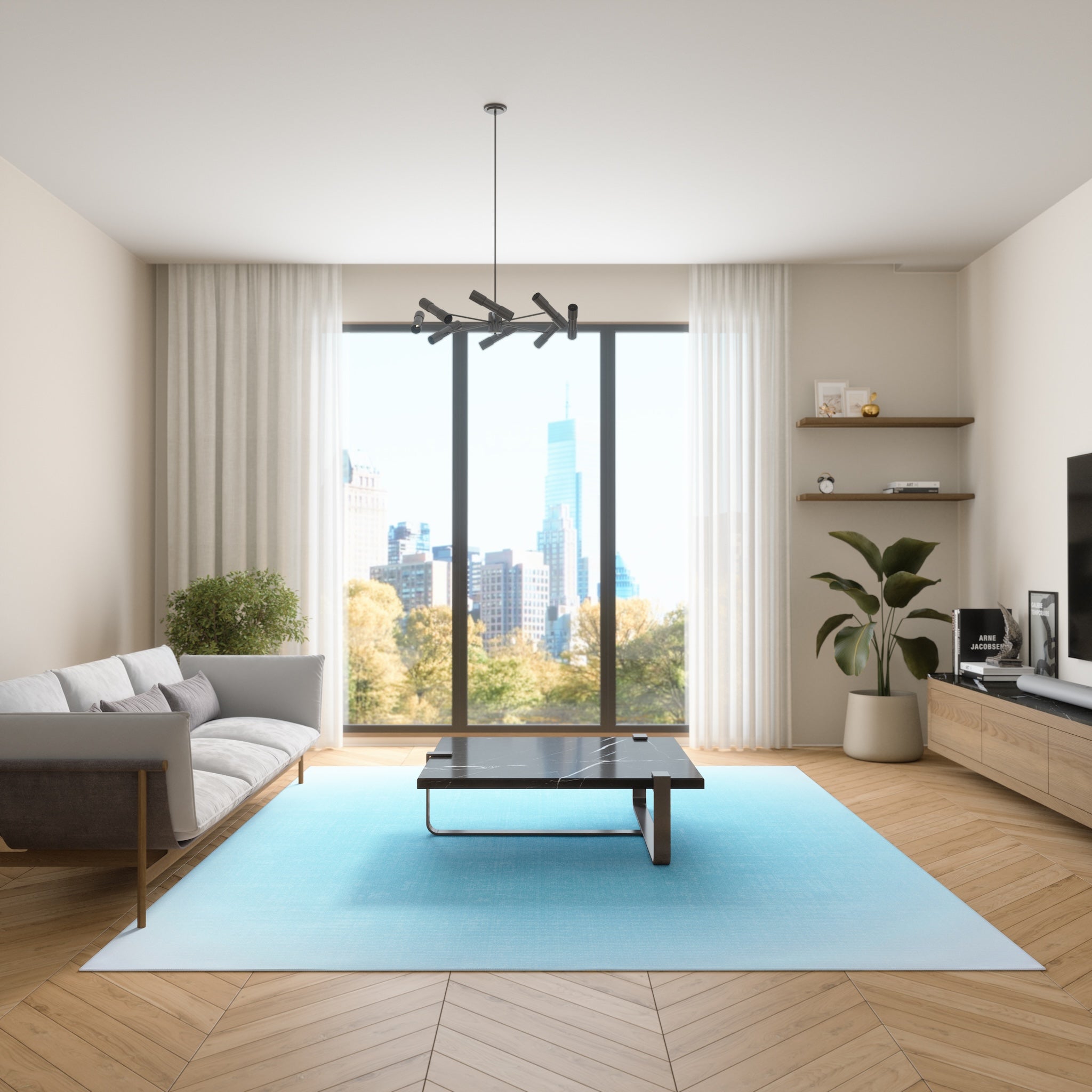 Aura Glow Ombre Design Rug