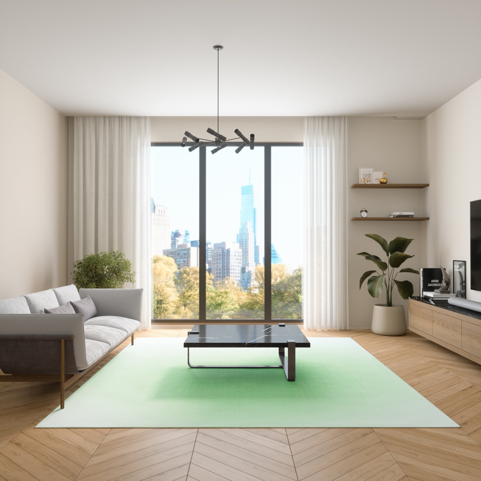 Aura Glow Ombre Design Rug