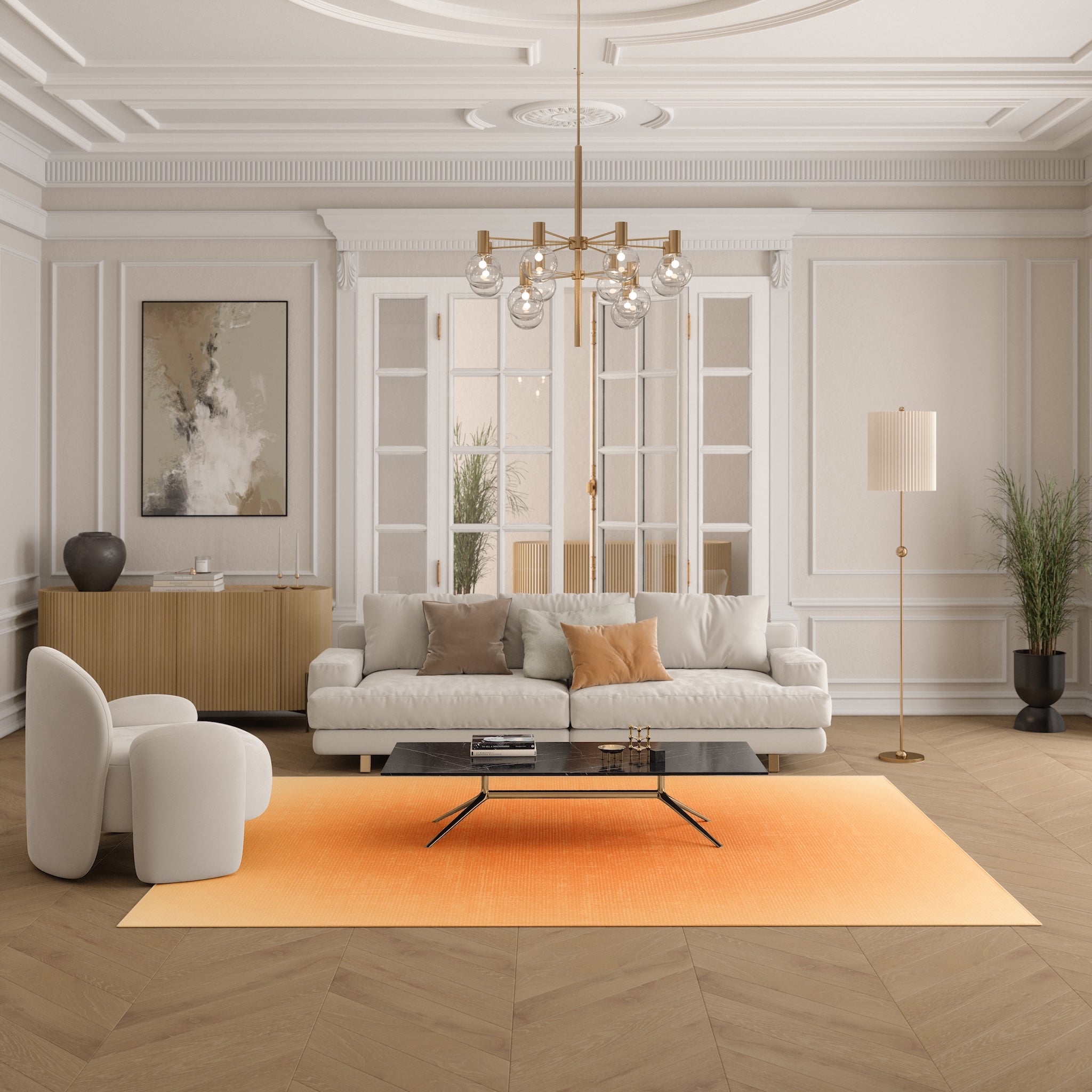 Aura Glow Ombre Design Rug