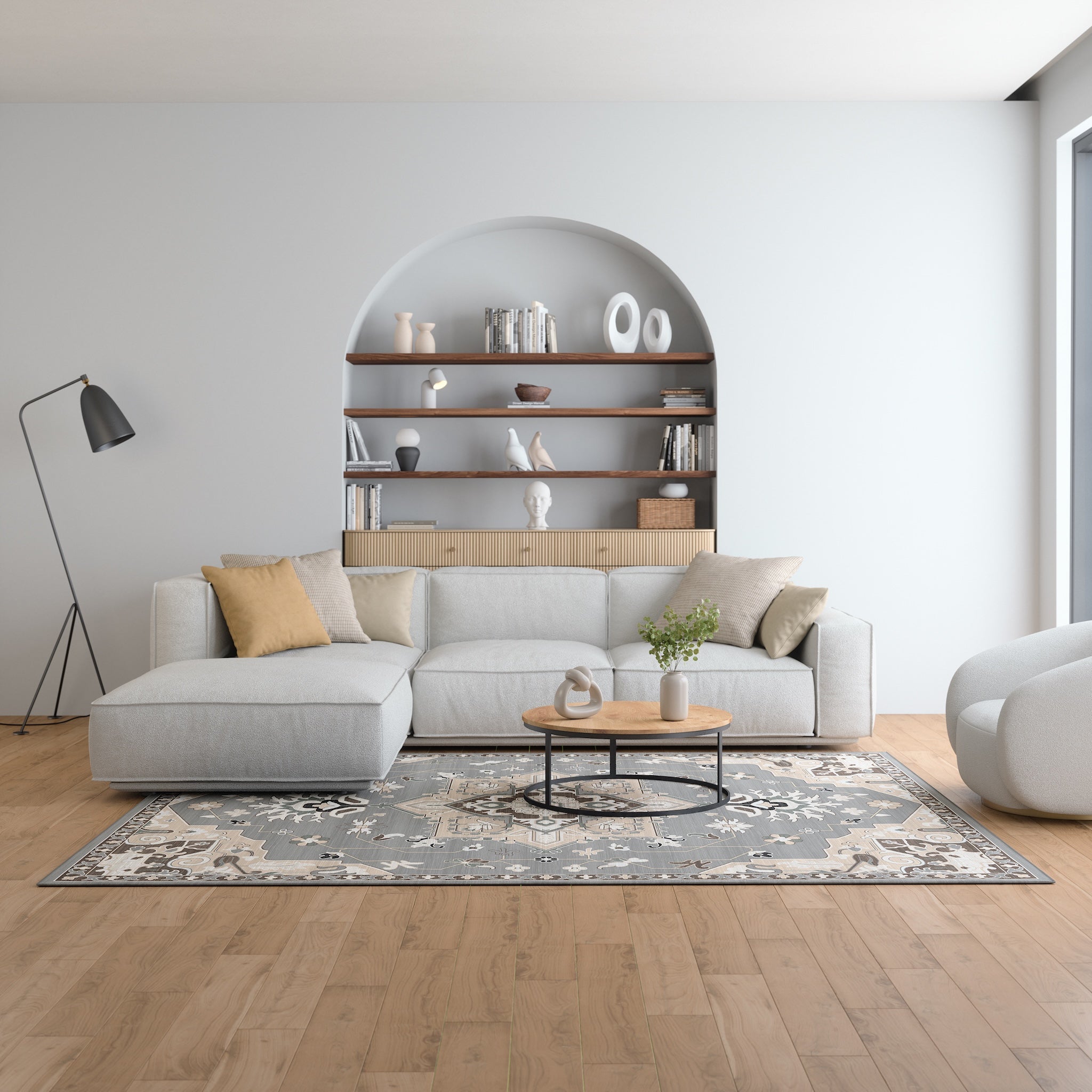 Lena Prydnadsblommig Designmatta