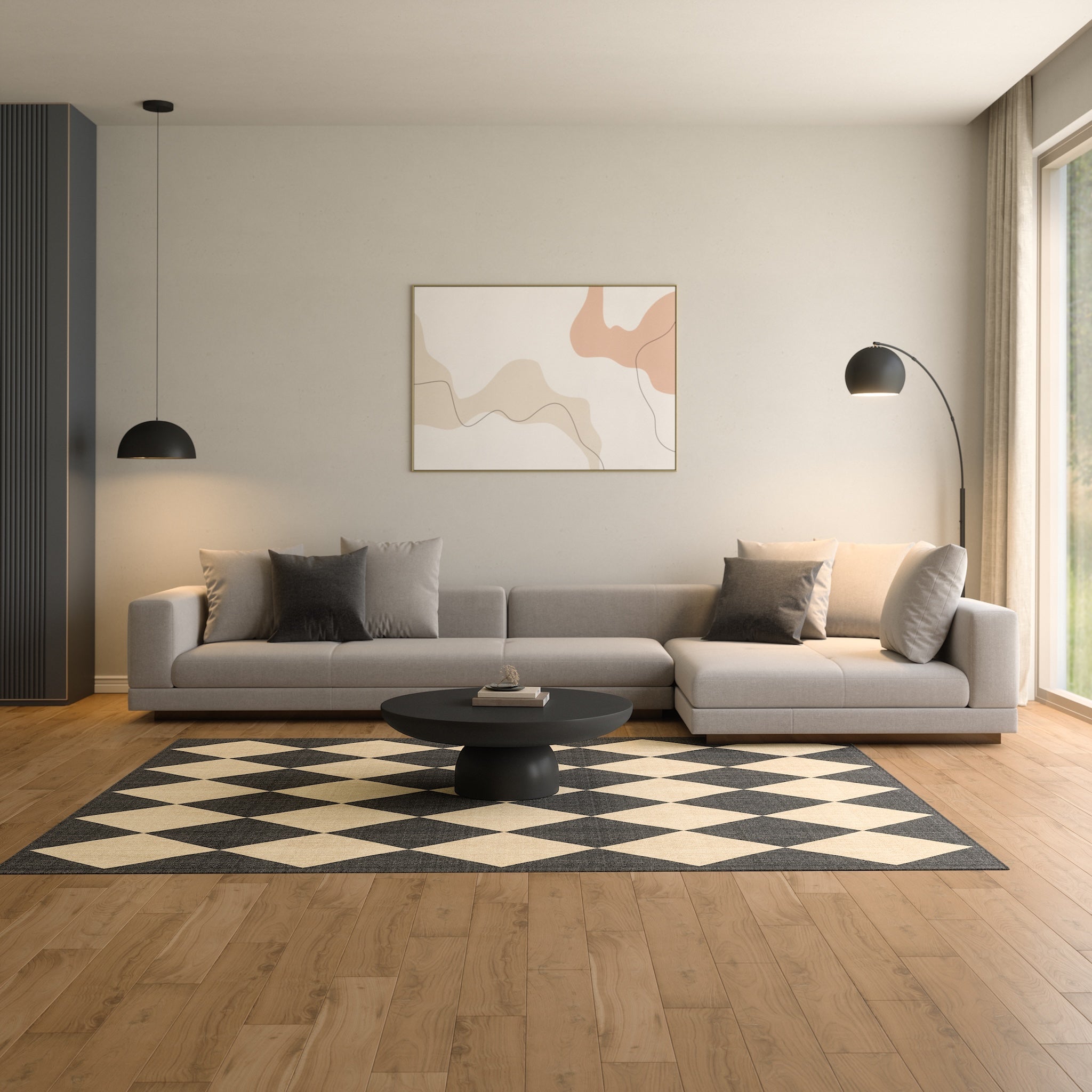 Avery Timeless Diamond Rug