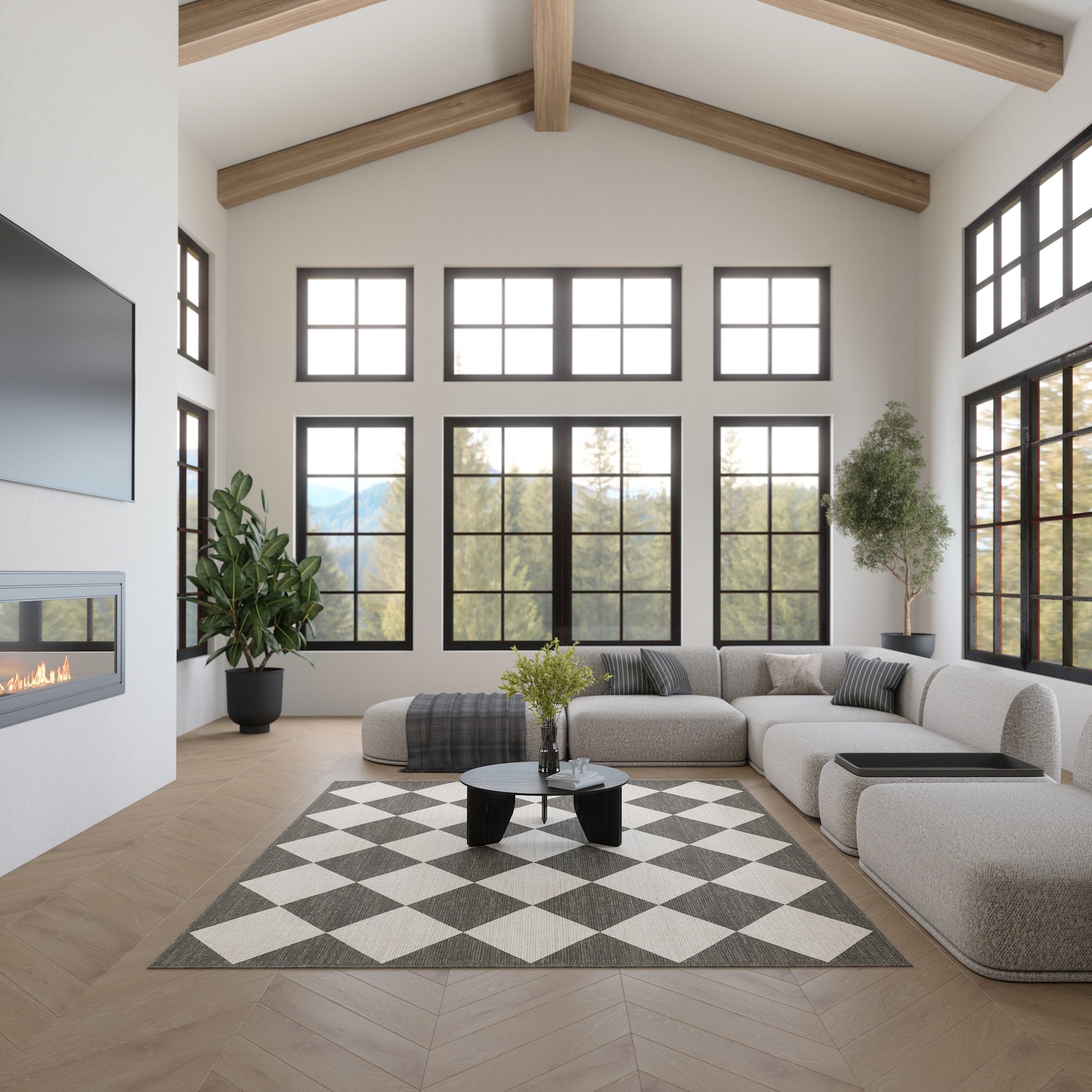 Avery Timeless Diamond Rug