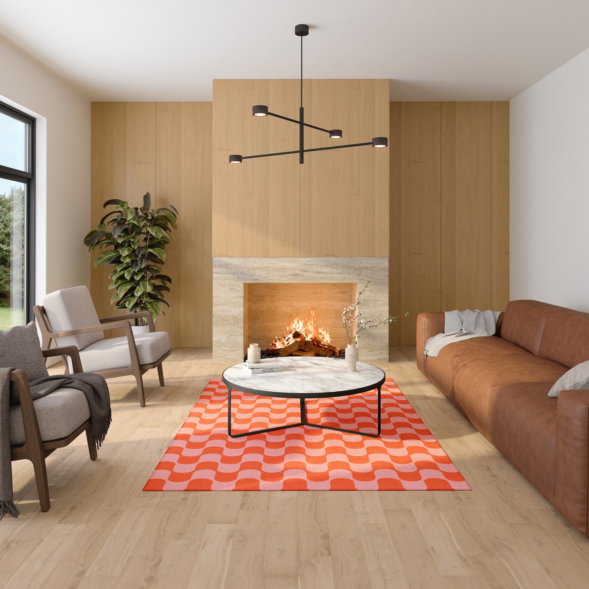 Pixie Wavy Geometric Rug