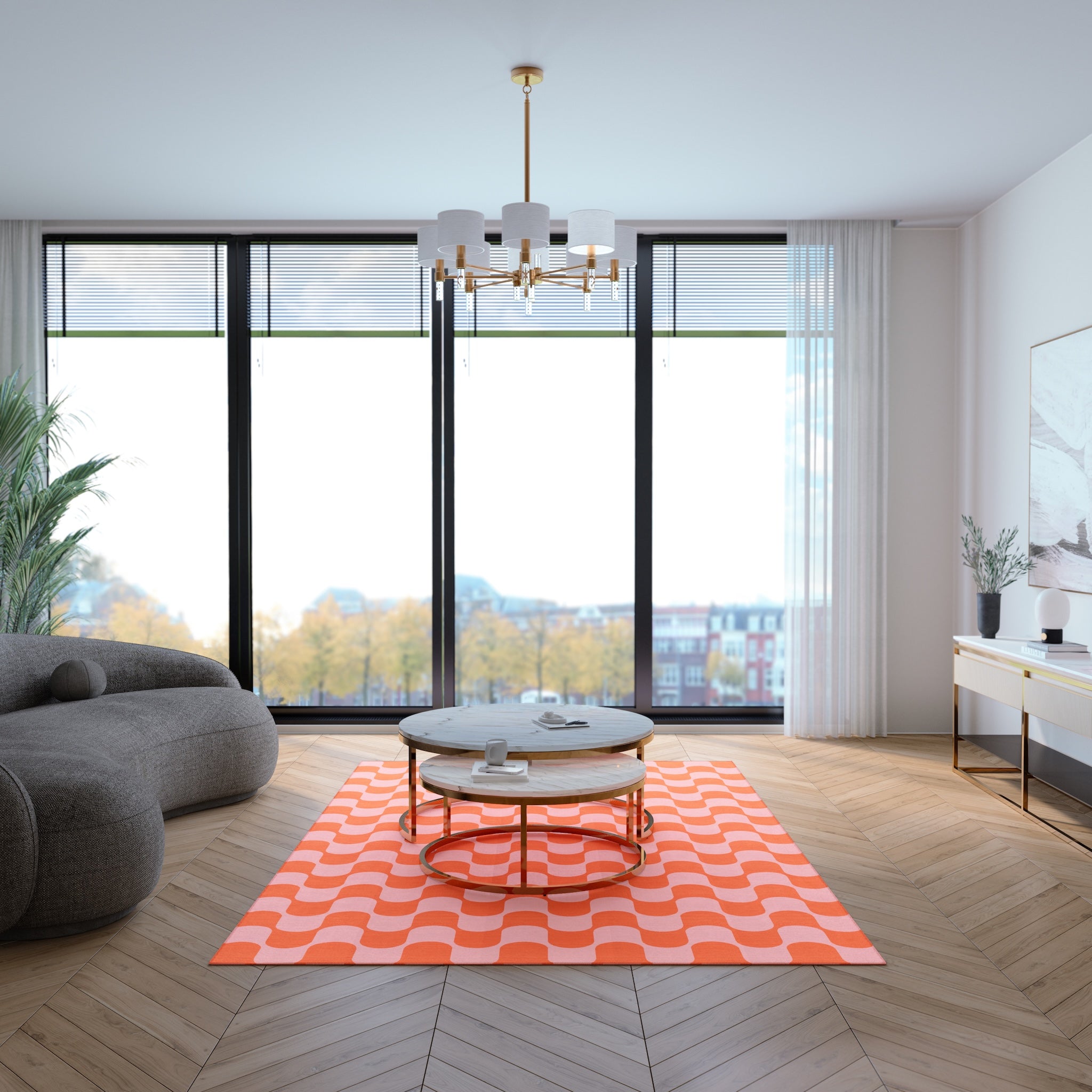Pixie Geometrischer Wellenteppich