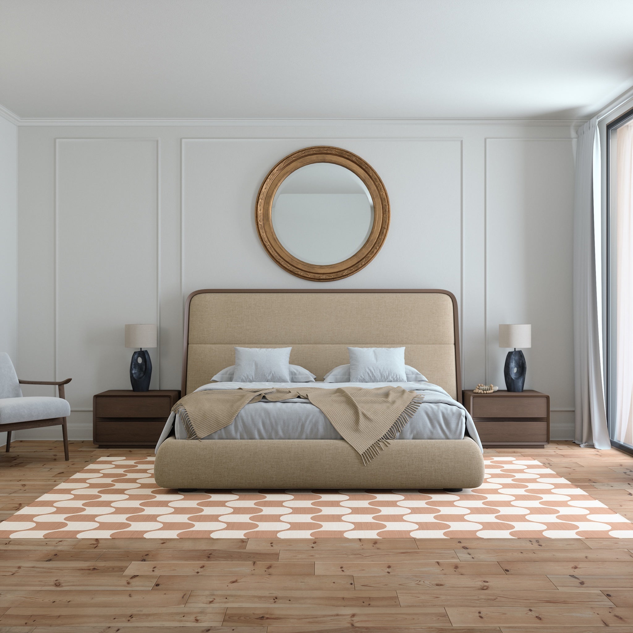 Pixie Wavy Geometric Rug