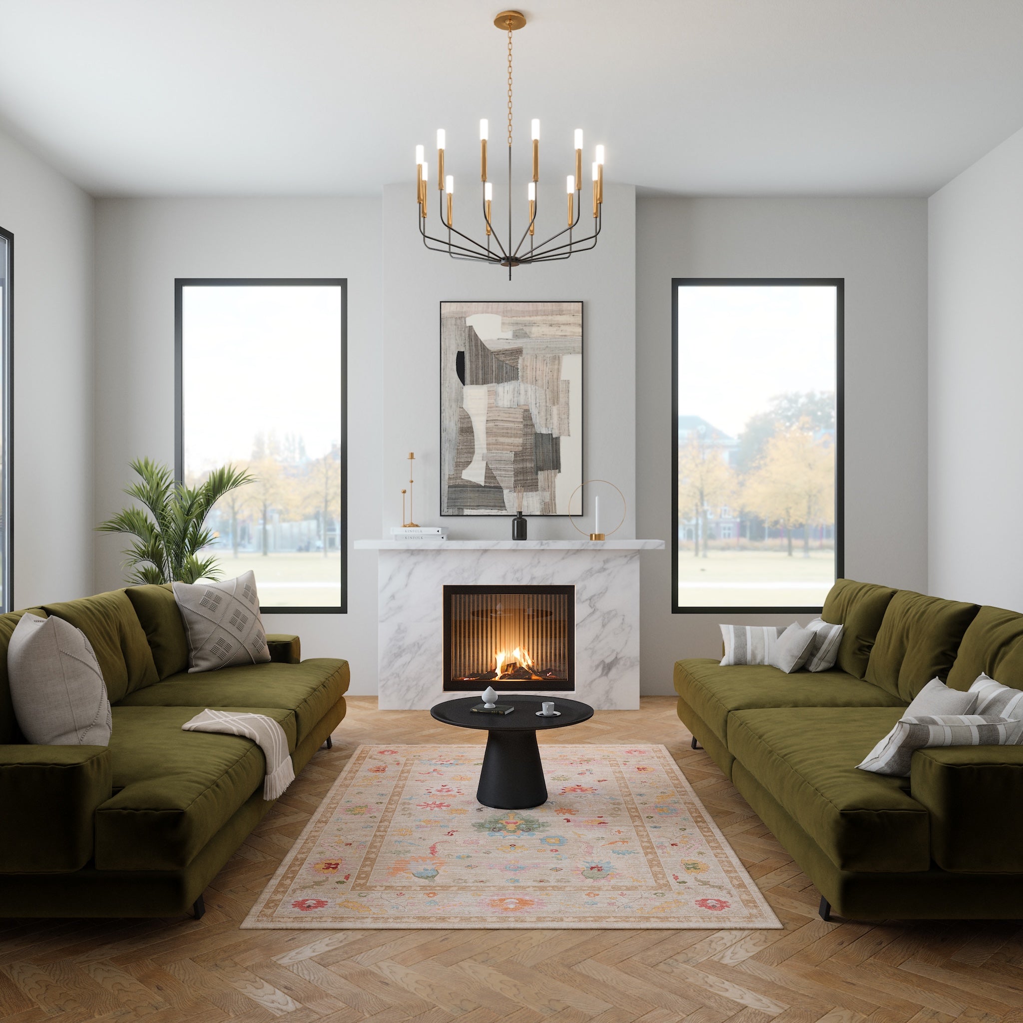 Vivienne Флорален орнаментален килим