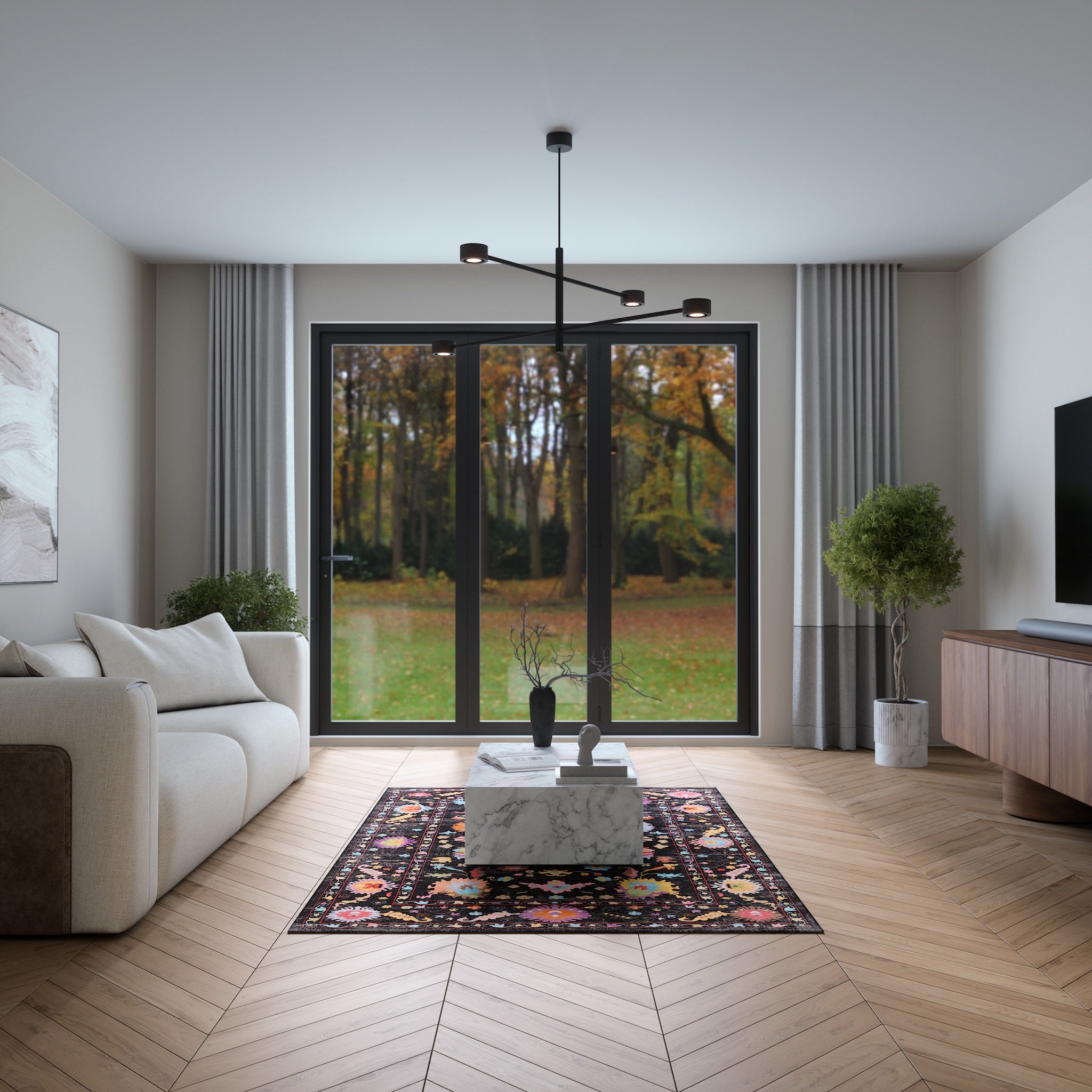 Vivienne Флорален орнаментален килим