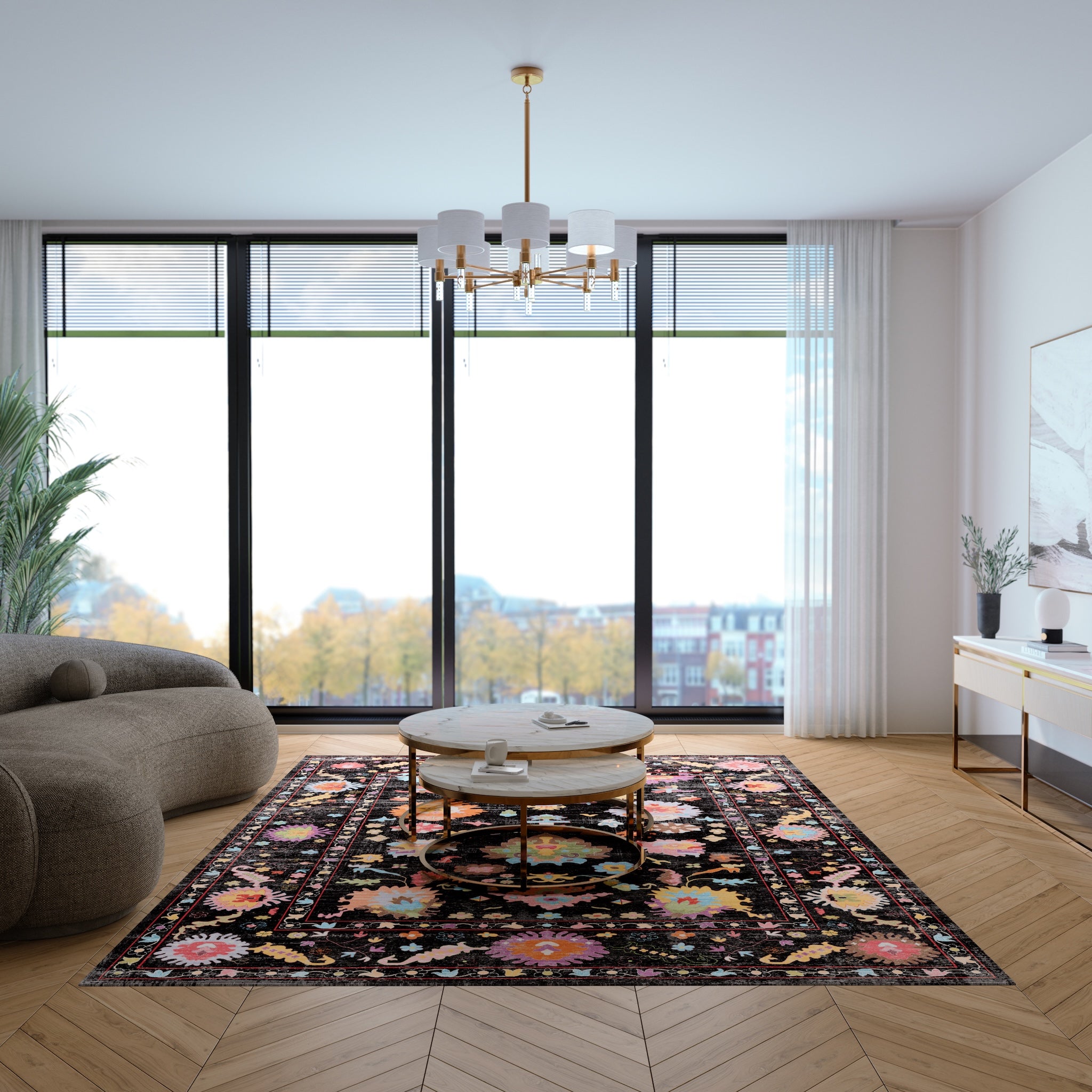 Vivienne Флорален орнаментален килим