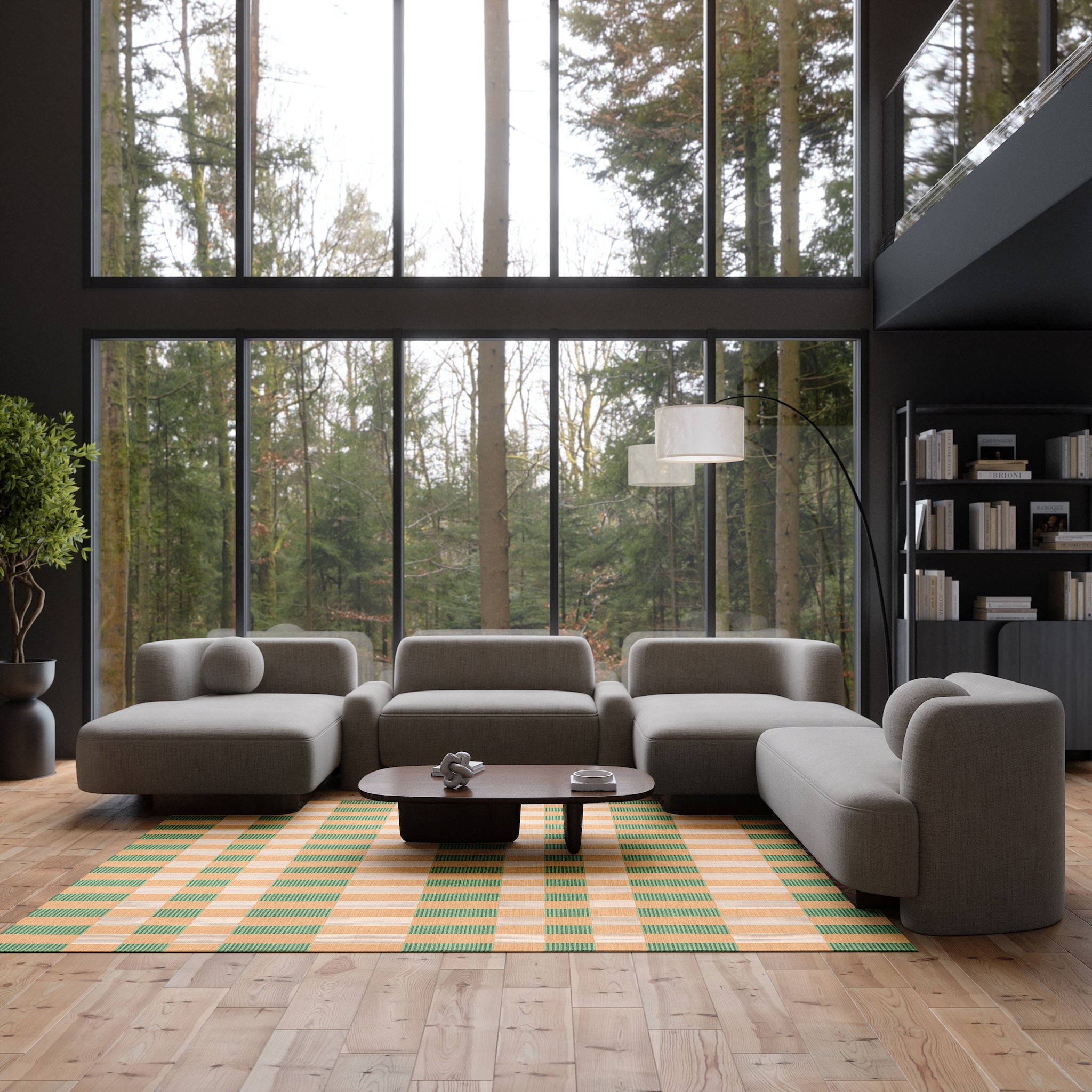 Harper Vintage Plaid Rug