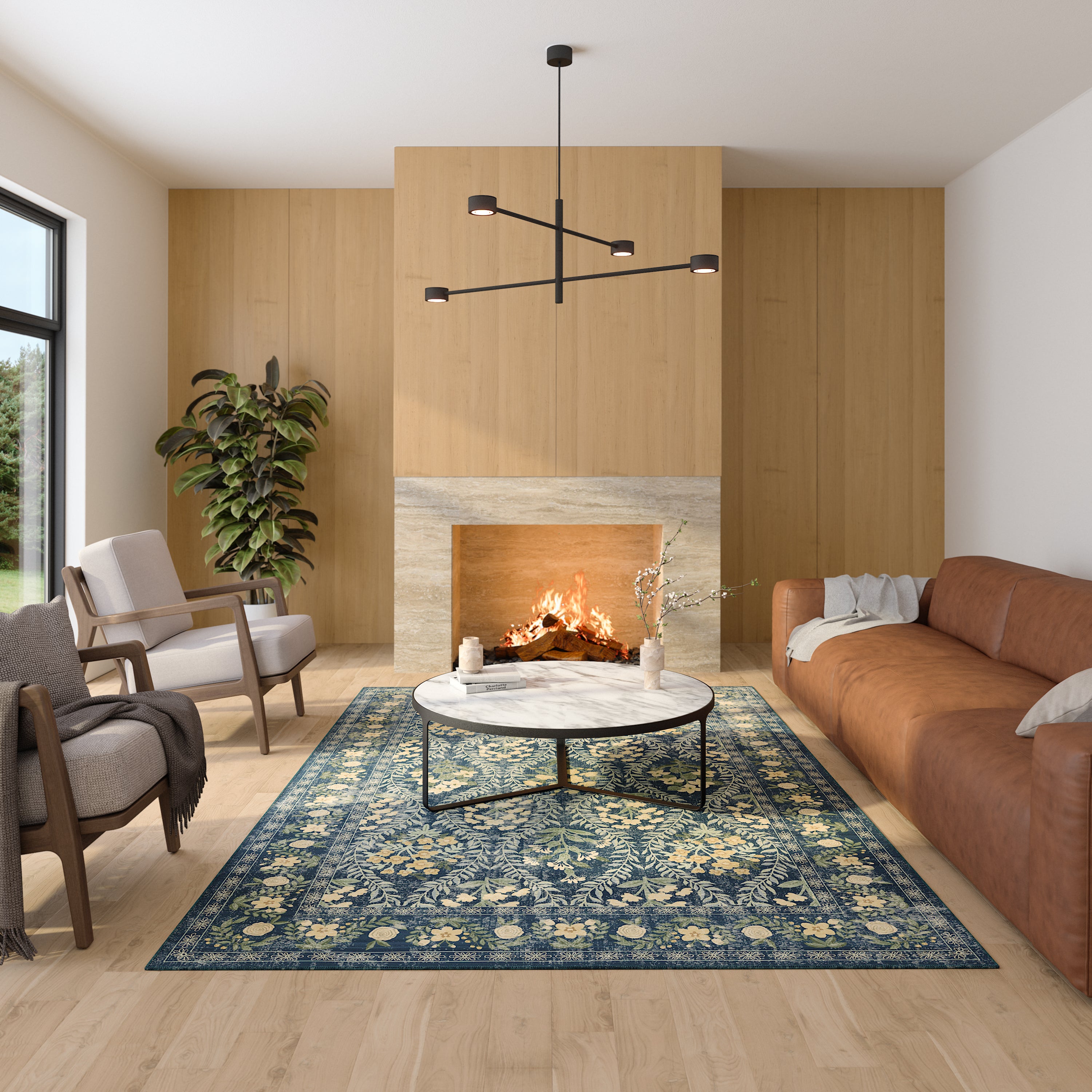 Nolia Vintage Virágmintás Szőnyeg