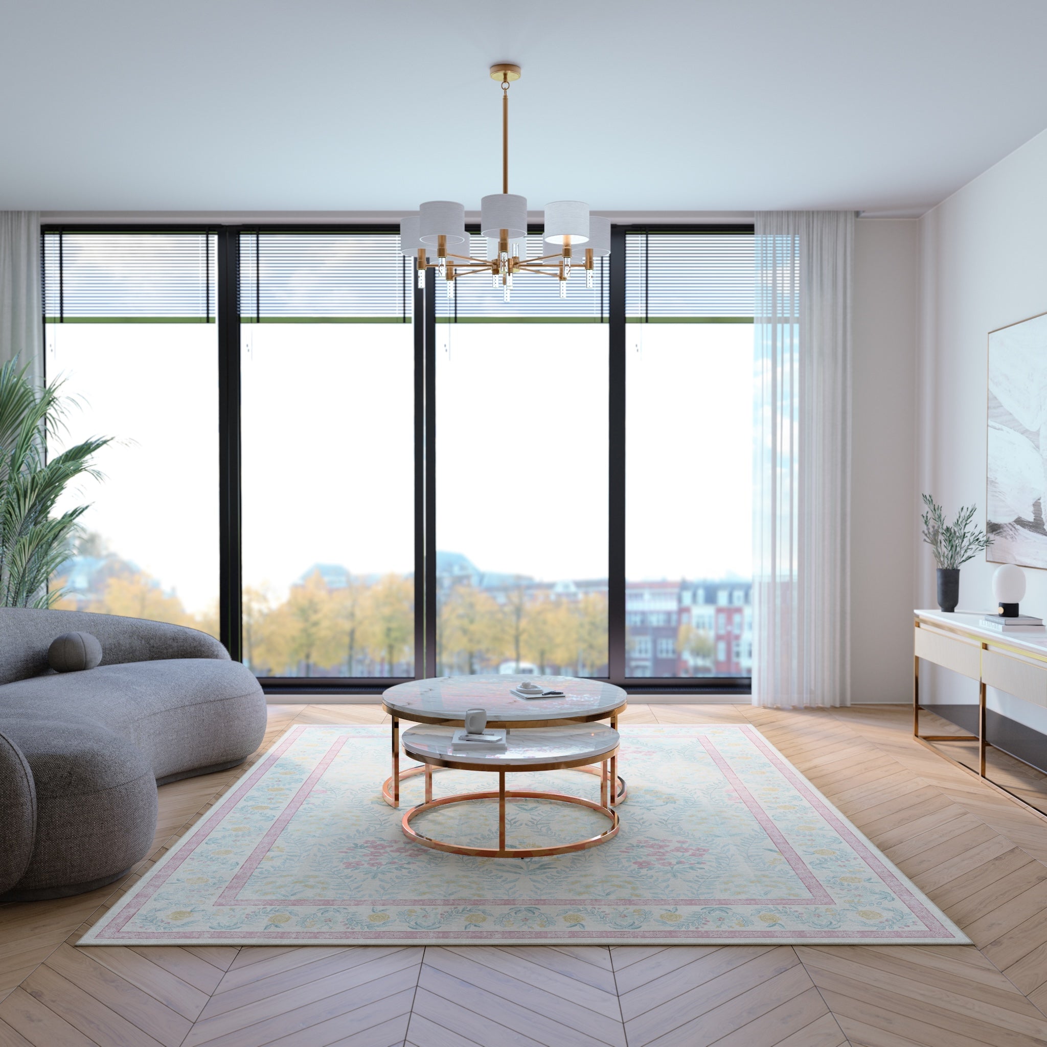 Nolia Vintage Virágmintás Szőnyeg