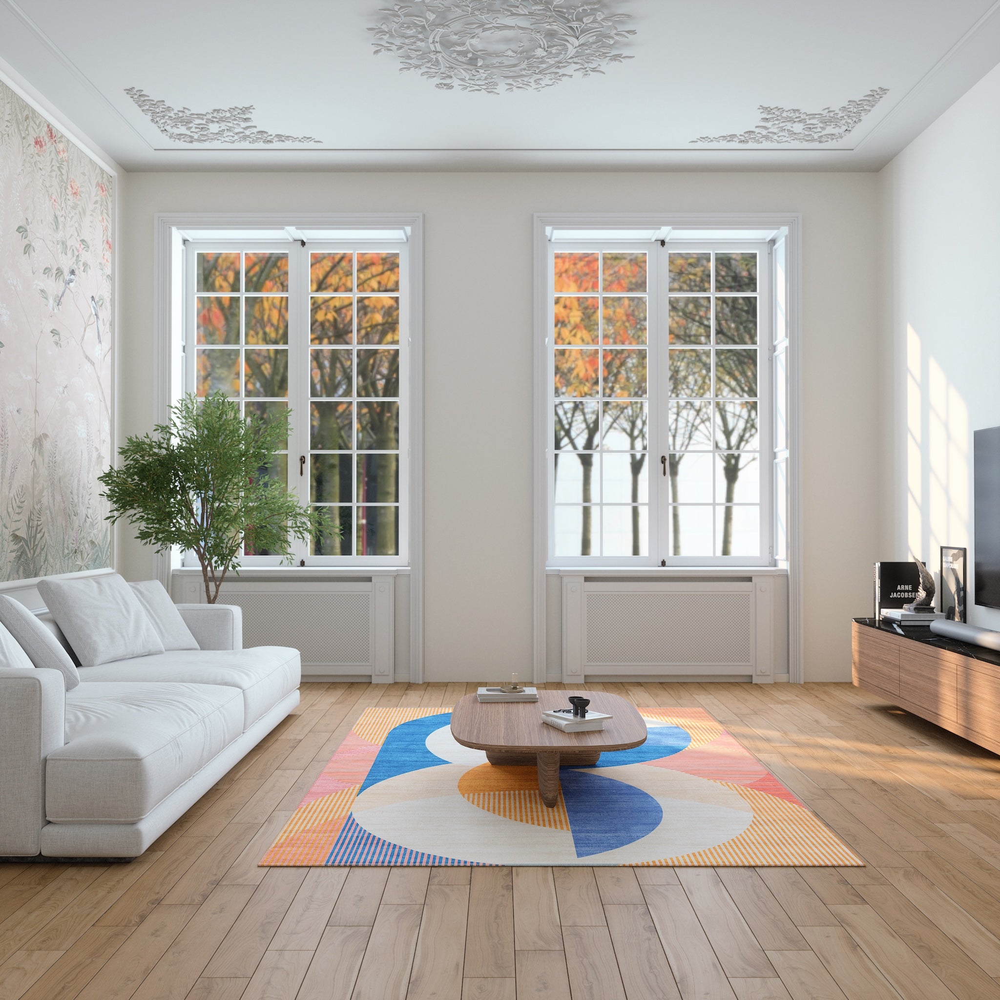 Iver Abstract Geometrisch Vloerkleed