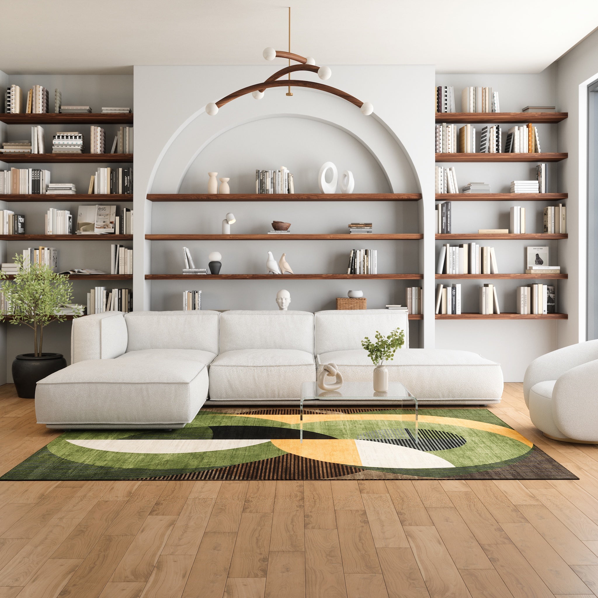 Iver Abstract Geometrisch Vloerkleed