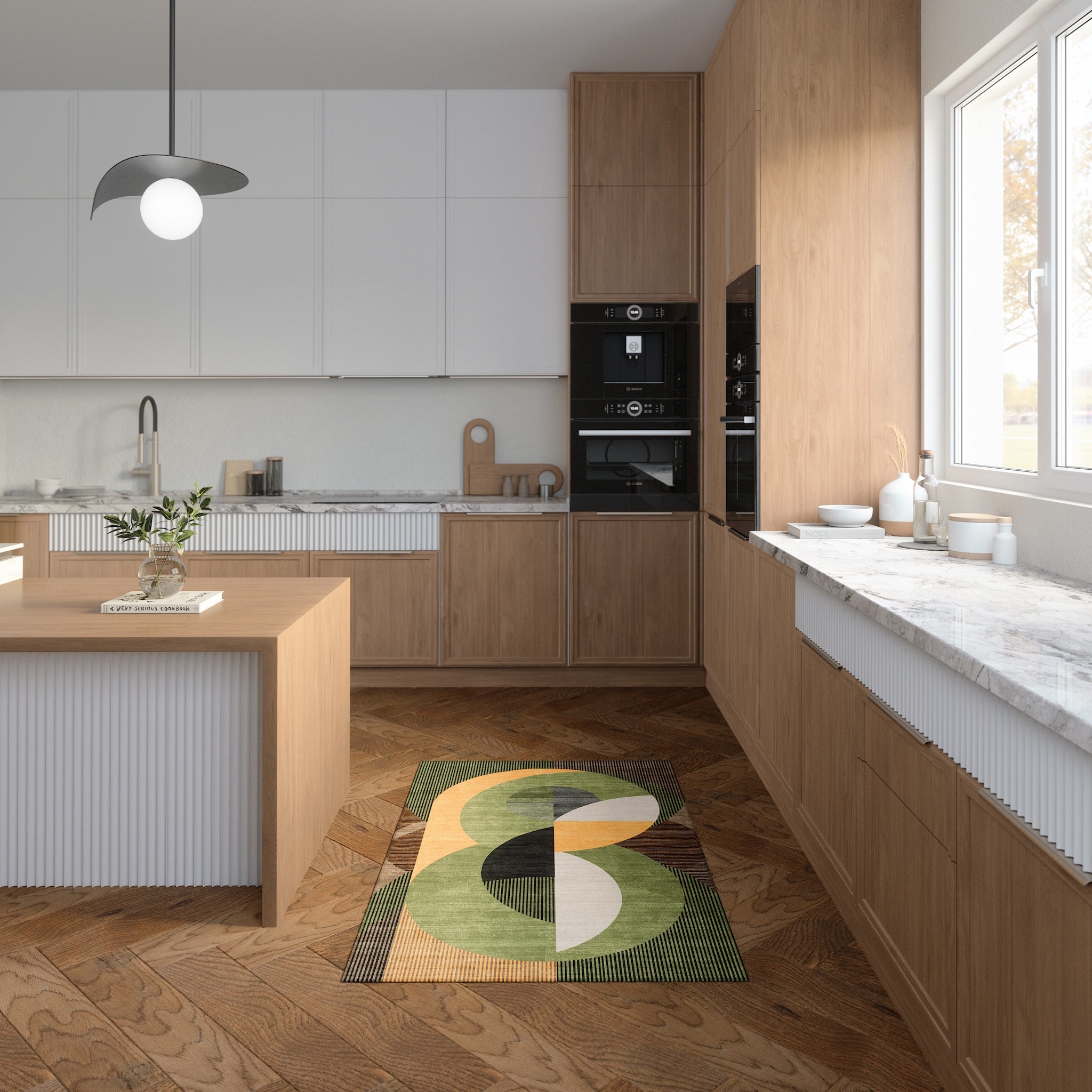 Iver Abstrakter Geometrischer Teppich