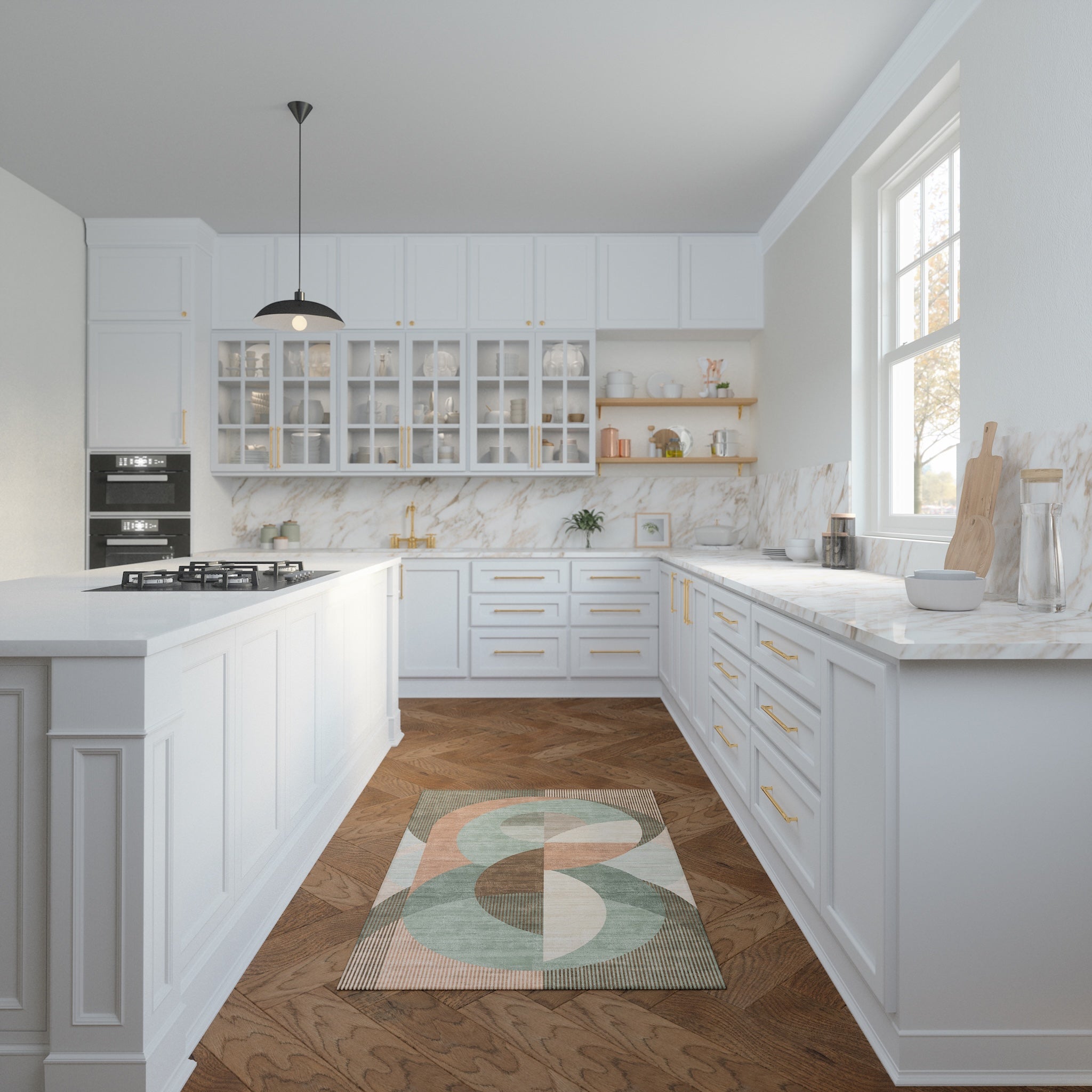 Iver Abstrakter Geometrischer Teppich
