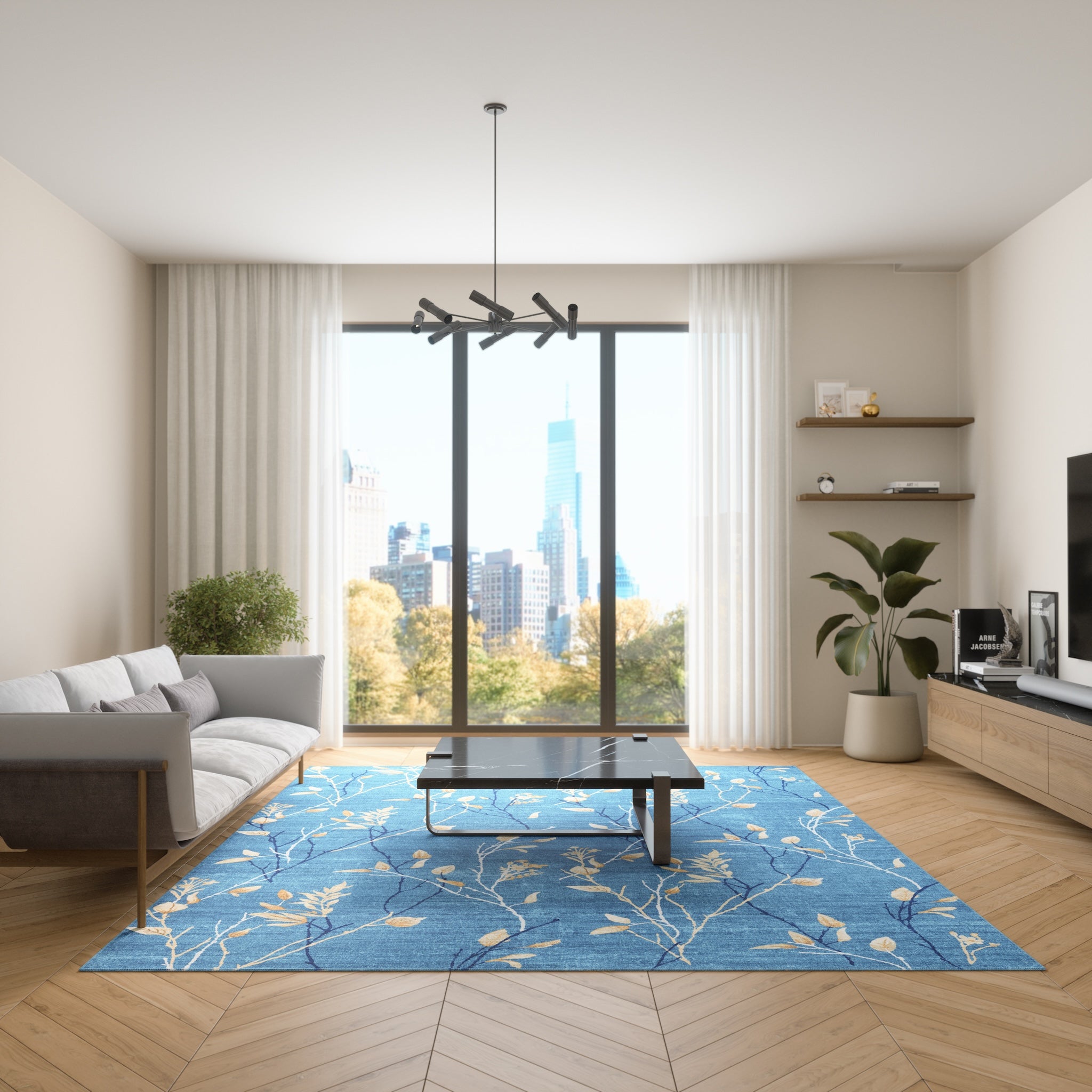 Aspyn Delikat bladig matta