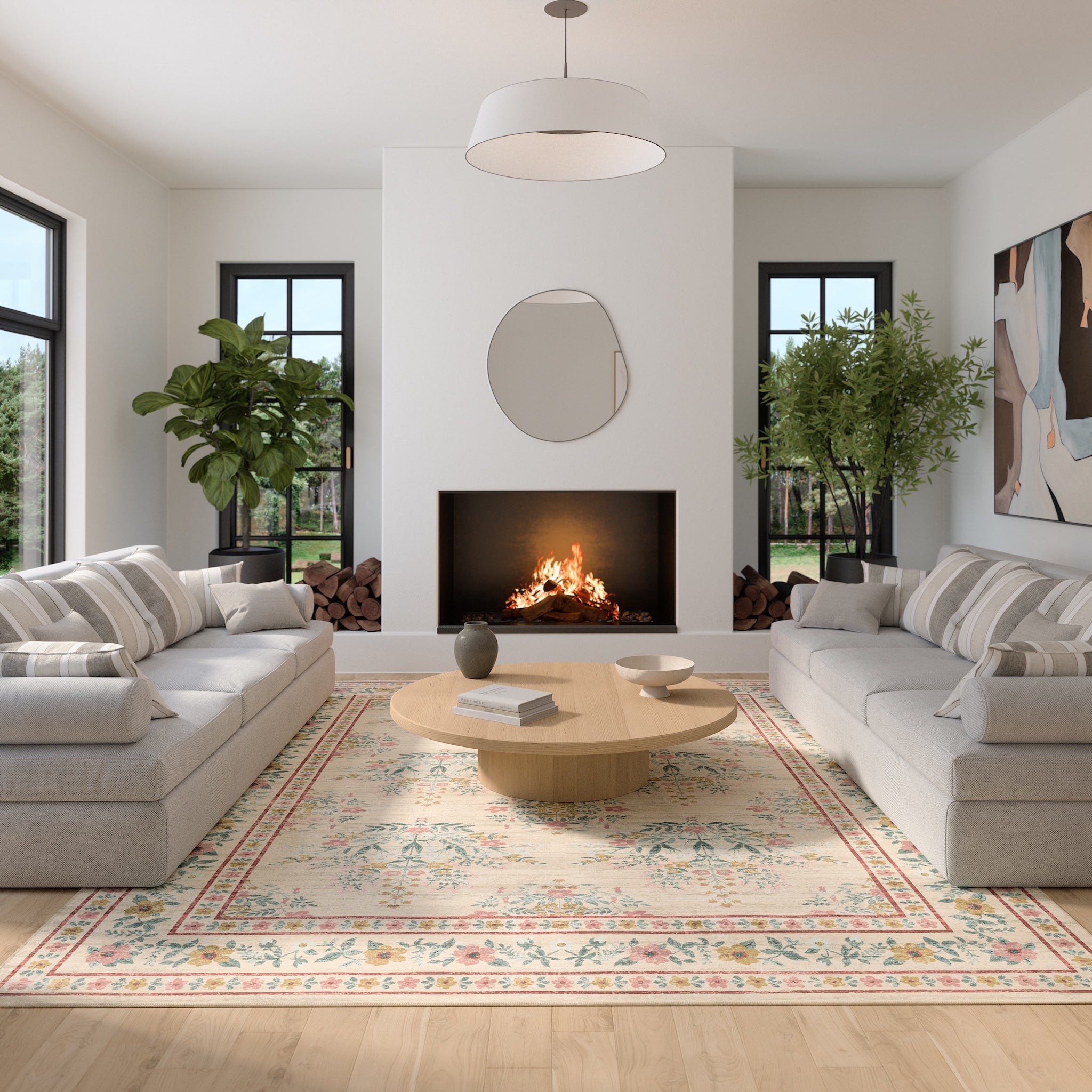 Kate Винтидж ботанически флорален килим