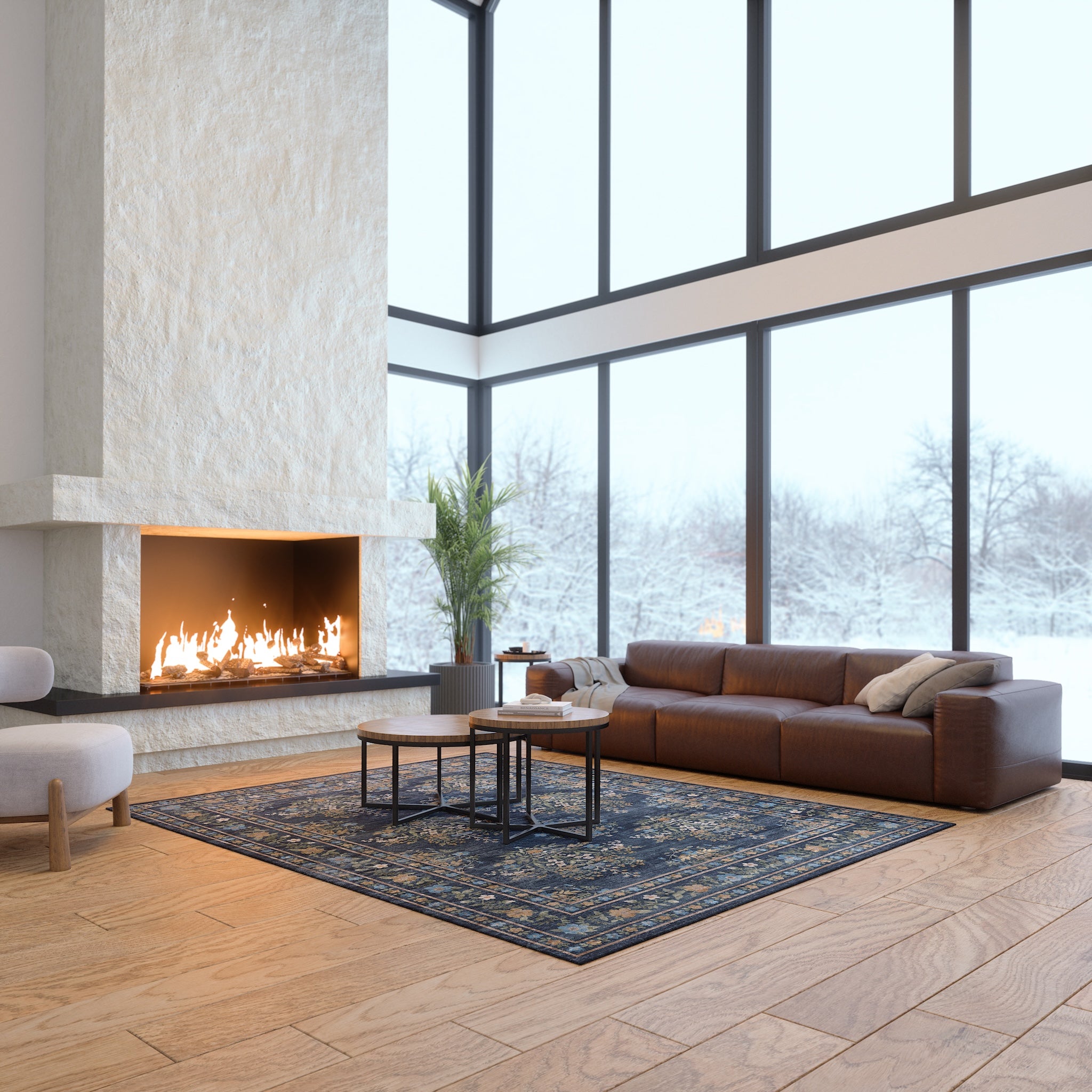 Kate Винтидж ботанически флорален килим