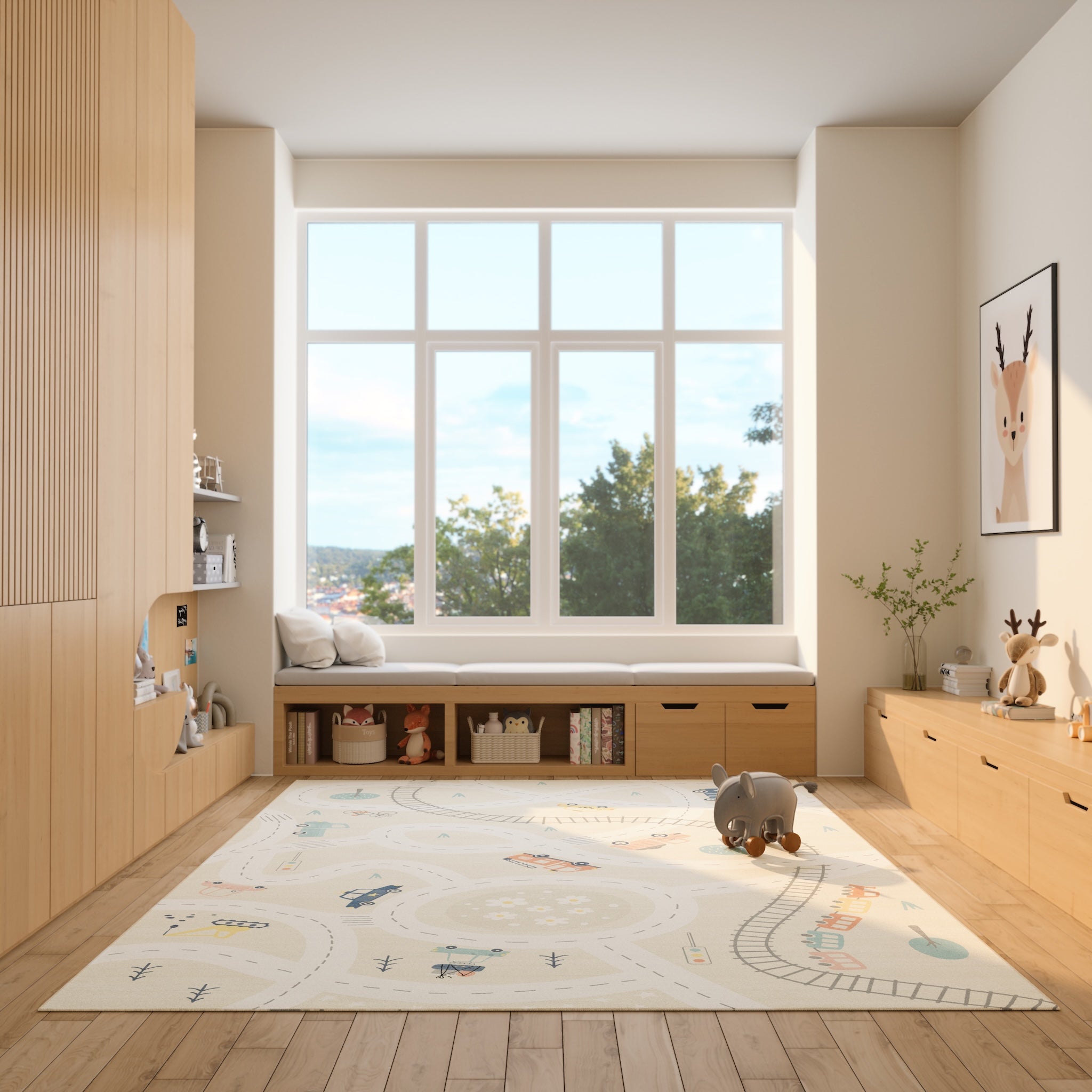 Finn Road Map Adventure Rug