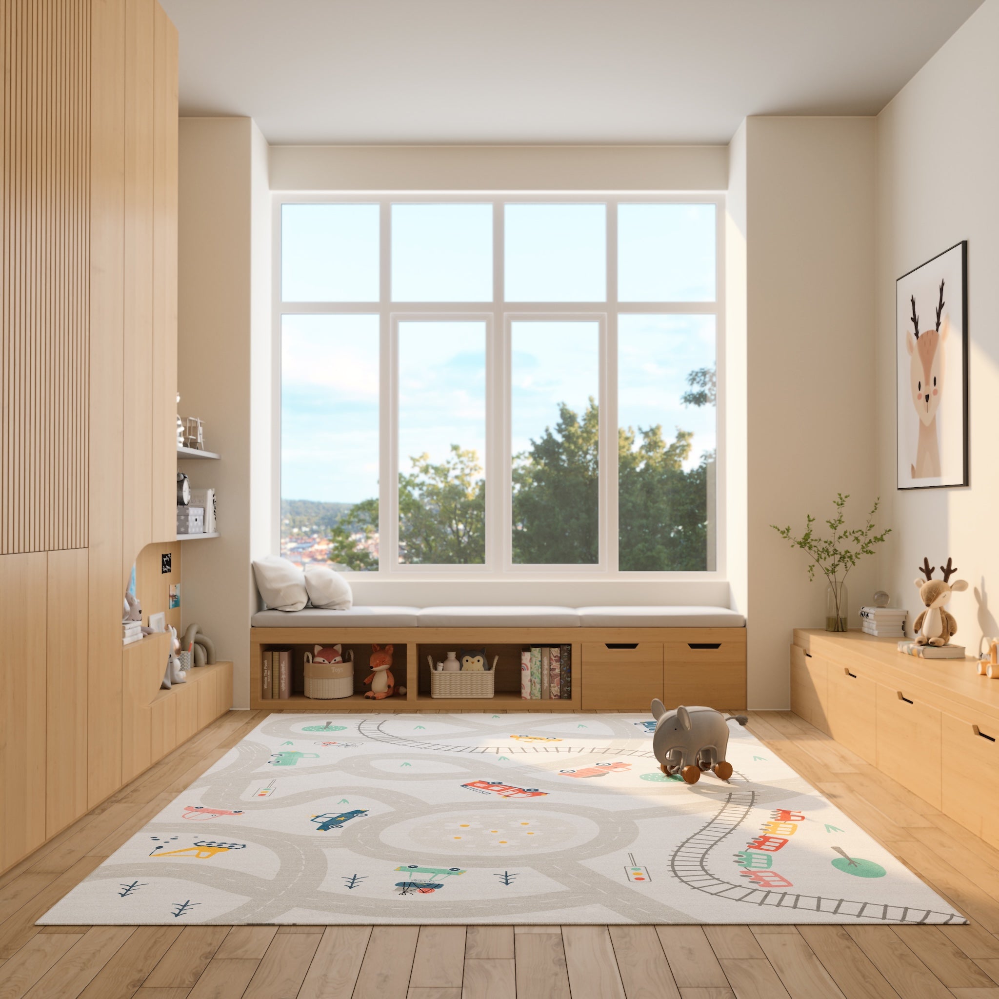 Finn Road Map Adventure Rug