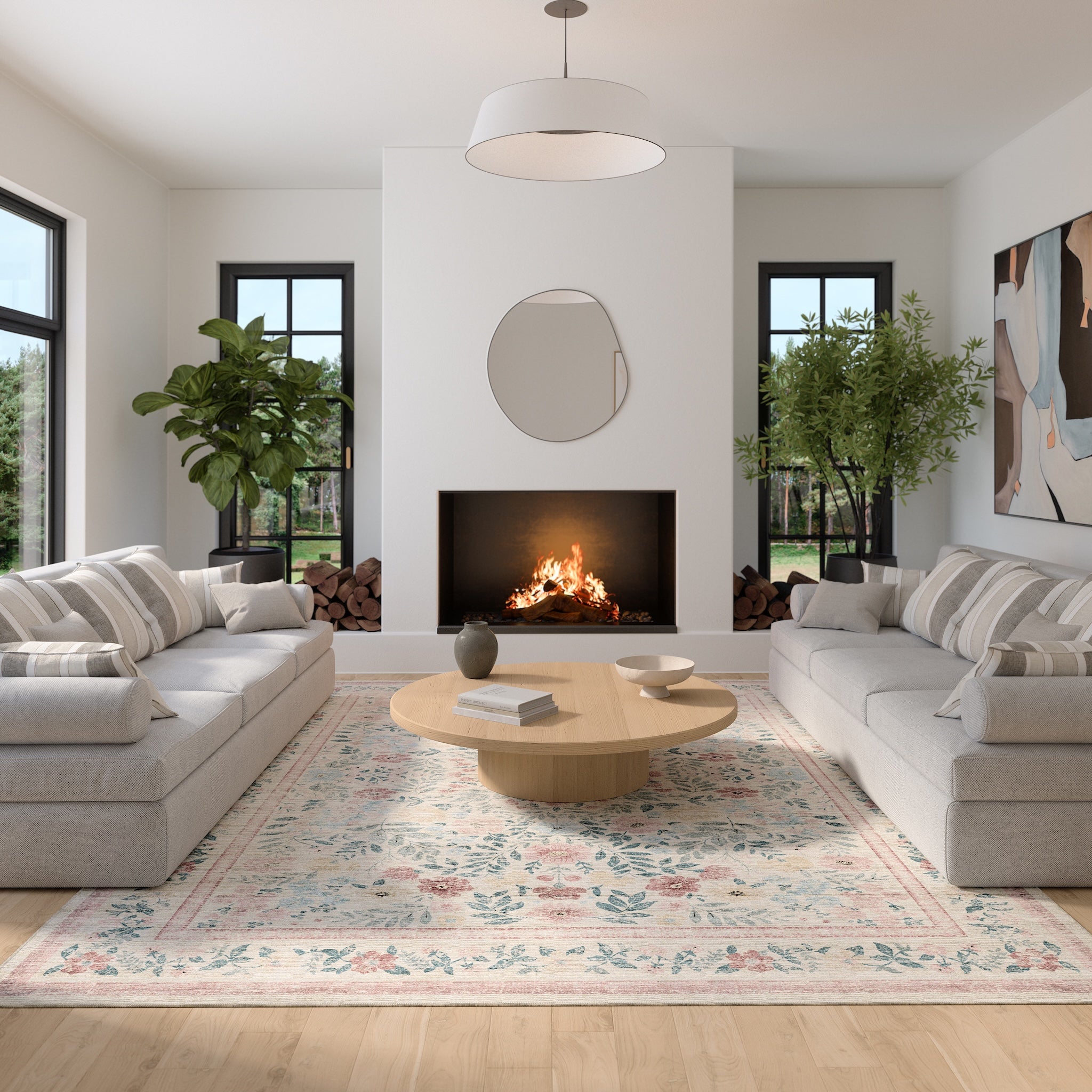 Olivia Vintage Floral Rug