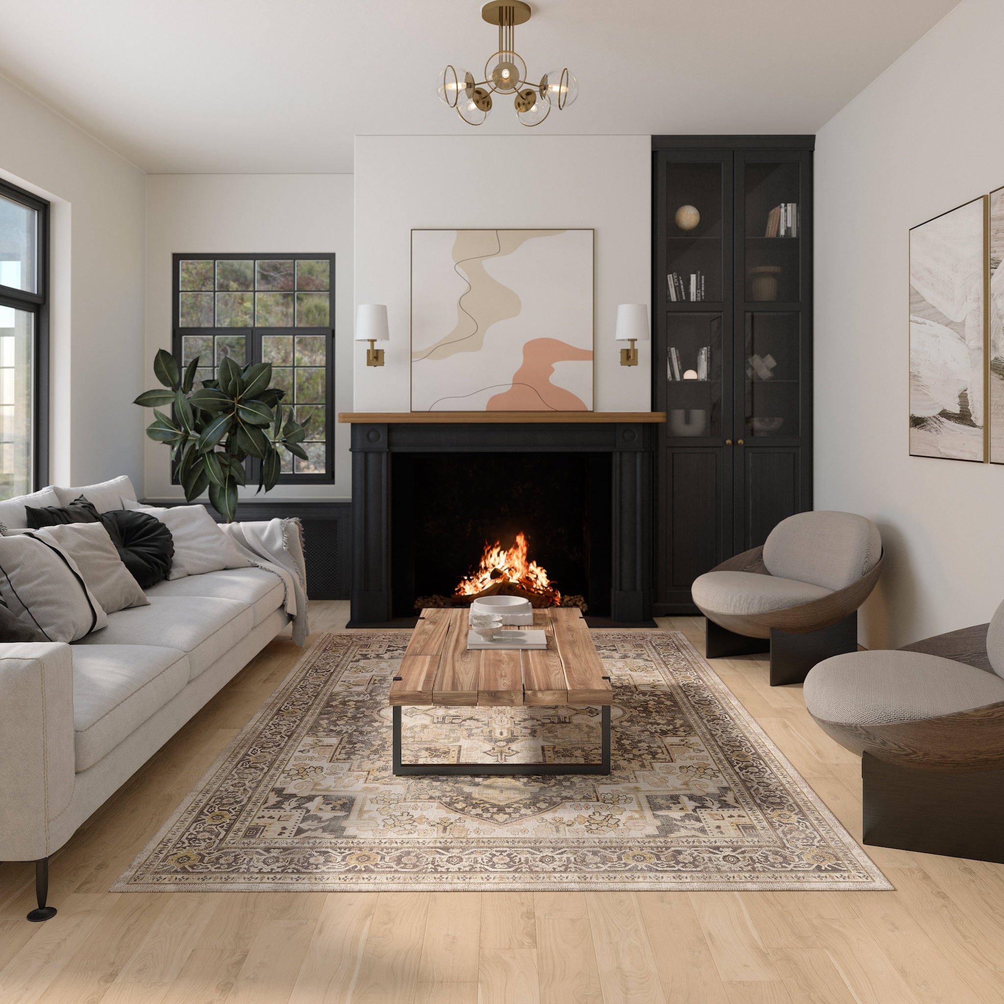 Isabela Килим с орнаментален медальон