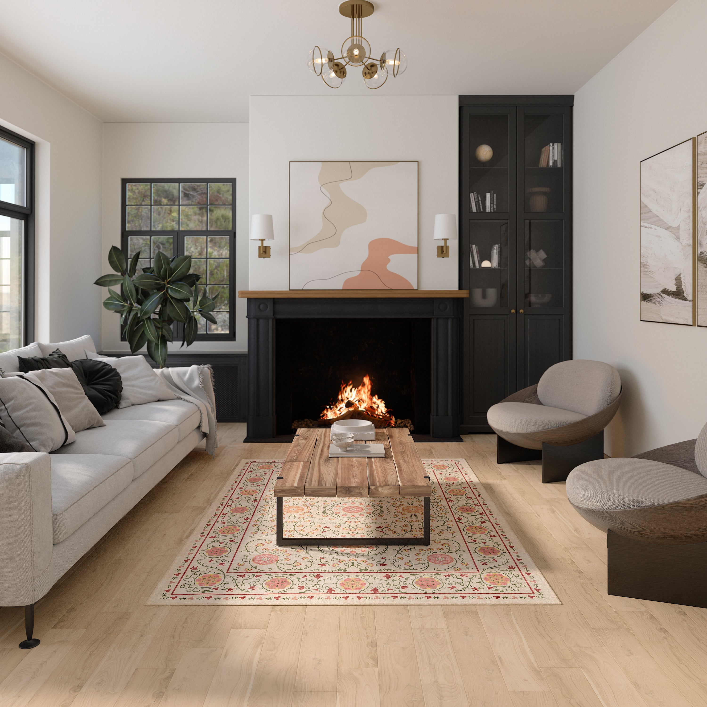 Rosalie Декоративен килим с медальон