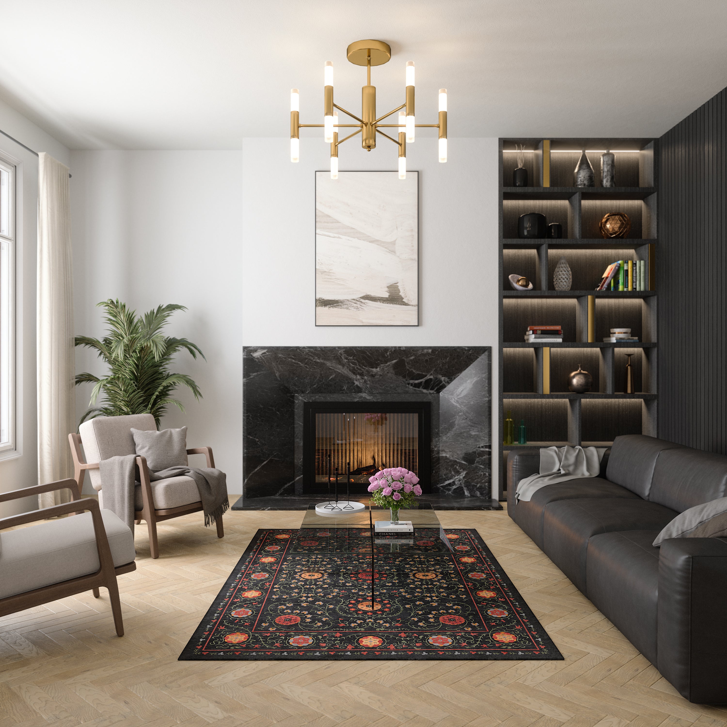 Rosalie Декоративен килим с медальон