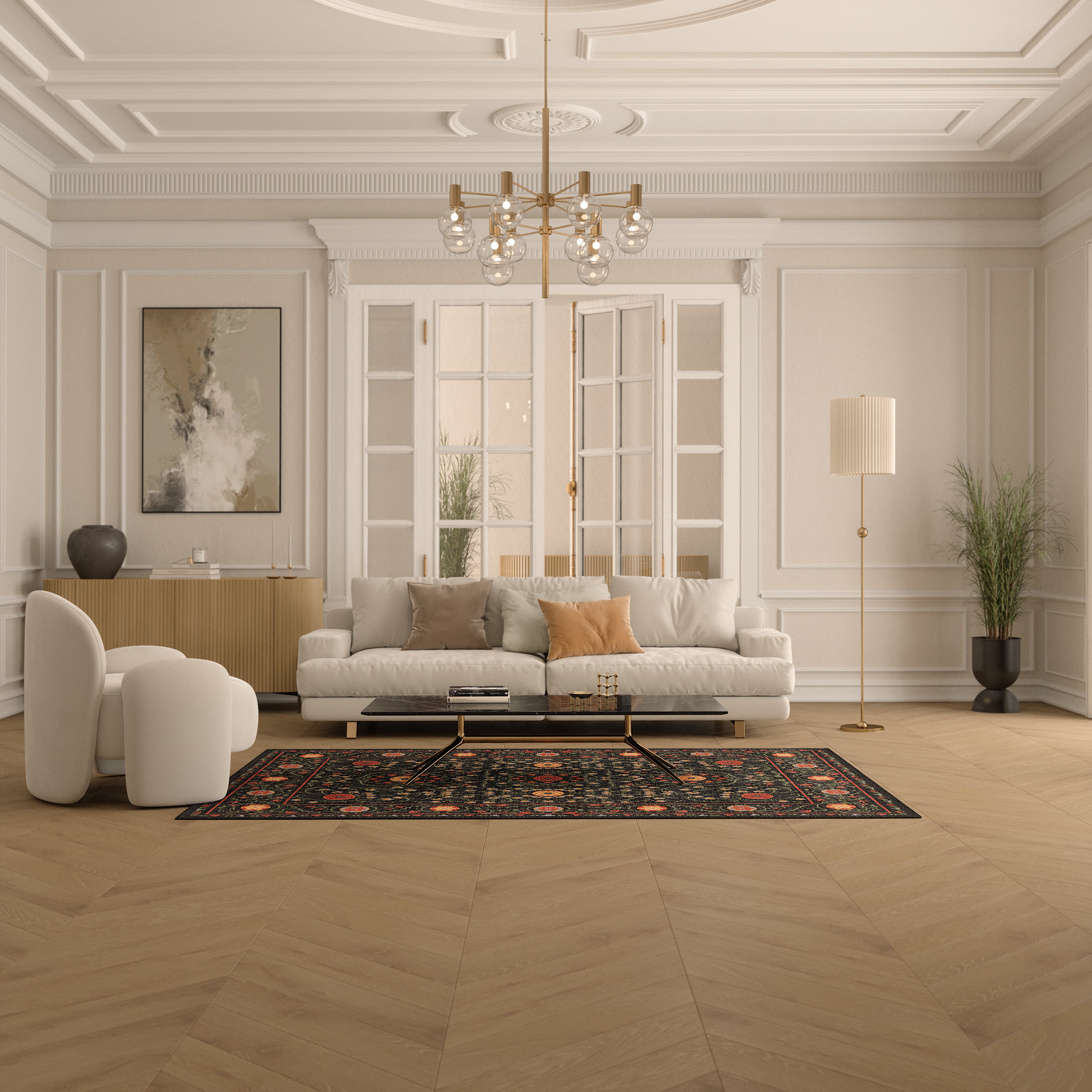 Rosalie Декоративен килим с медальон