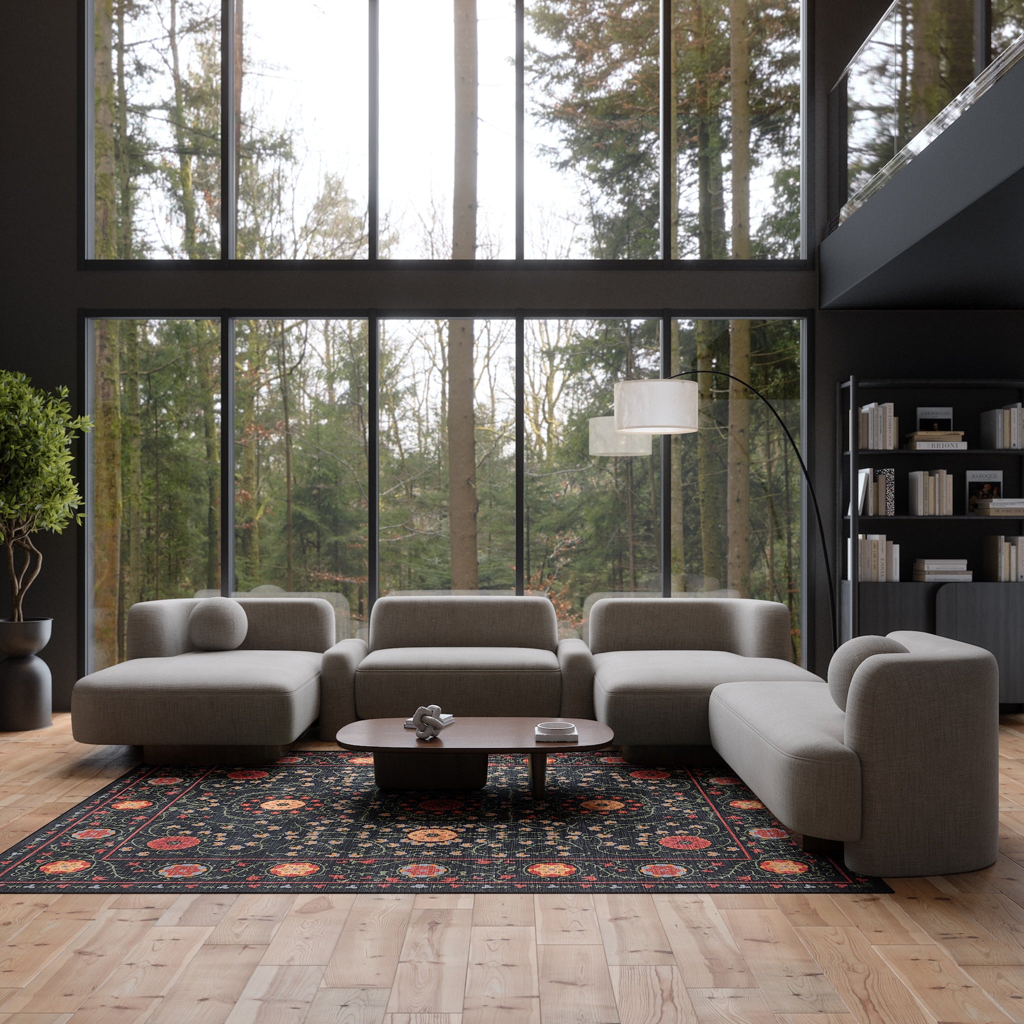 Rosalie Декоративен килим с медальон