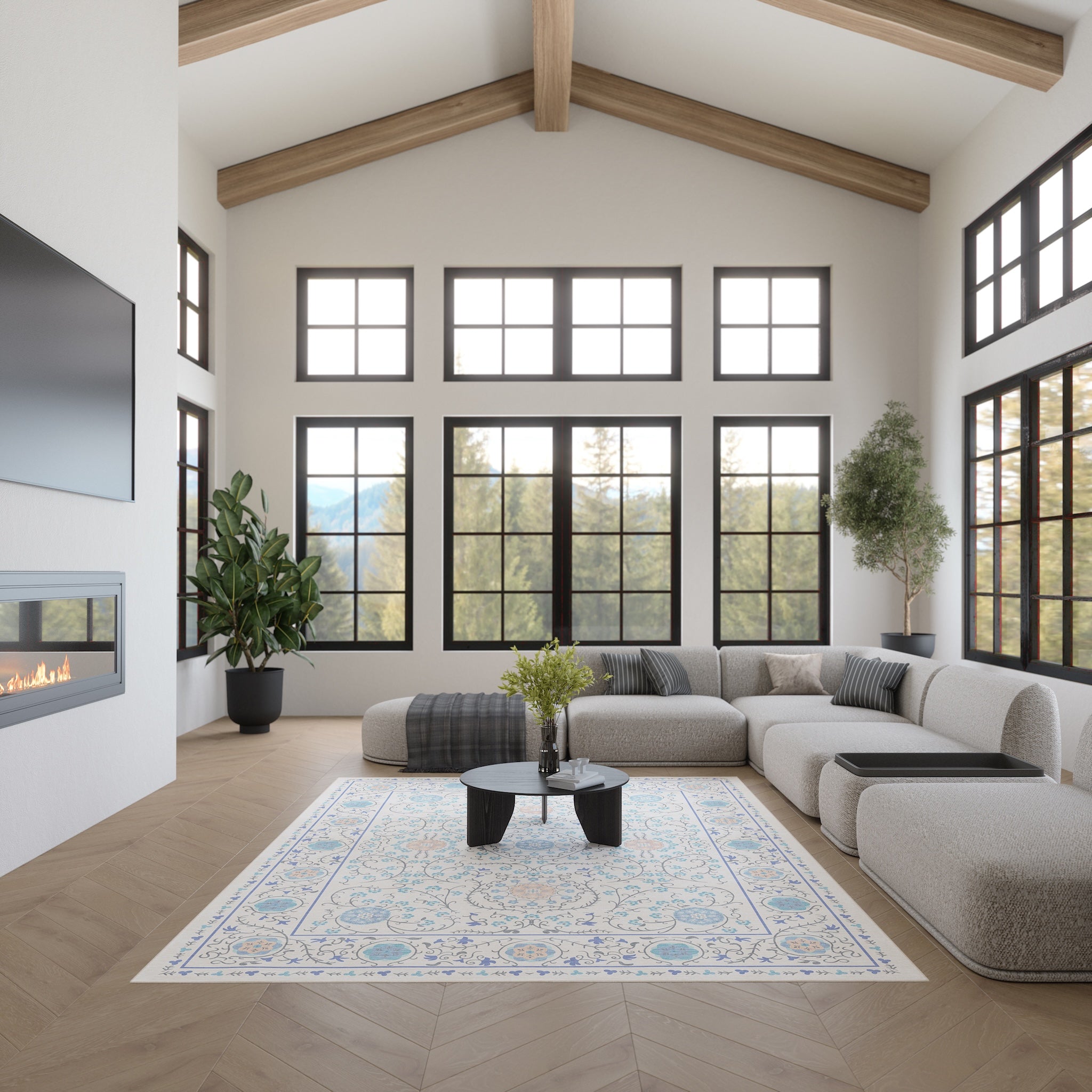 Rosalie Декоративен килим с медальон