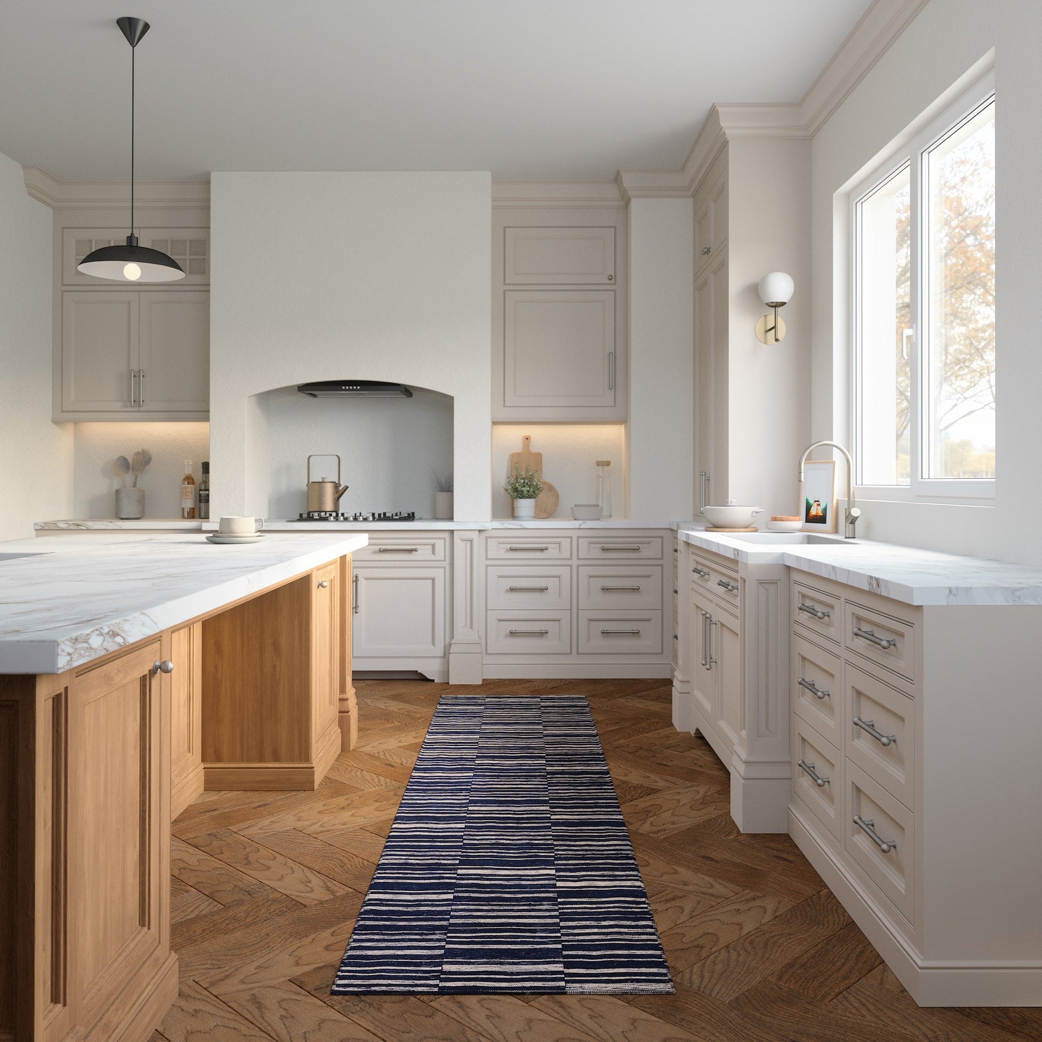 Remi Alfombra Moderna a Rayas