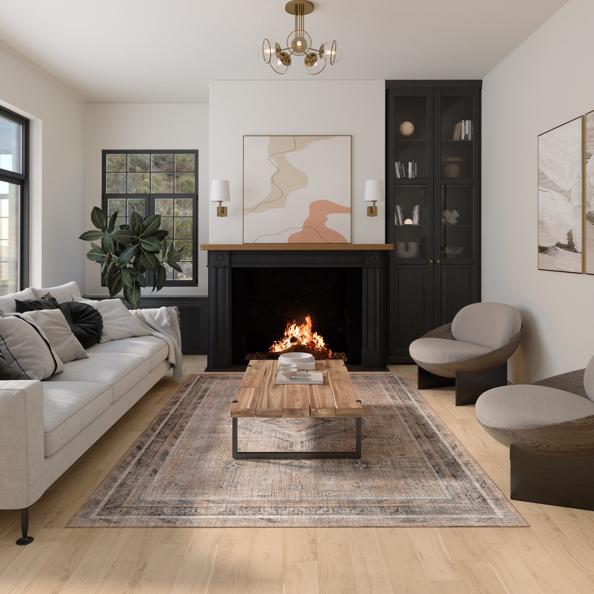 Cora Tapete Medalhão Ornamental