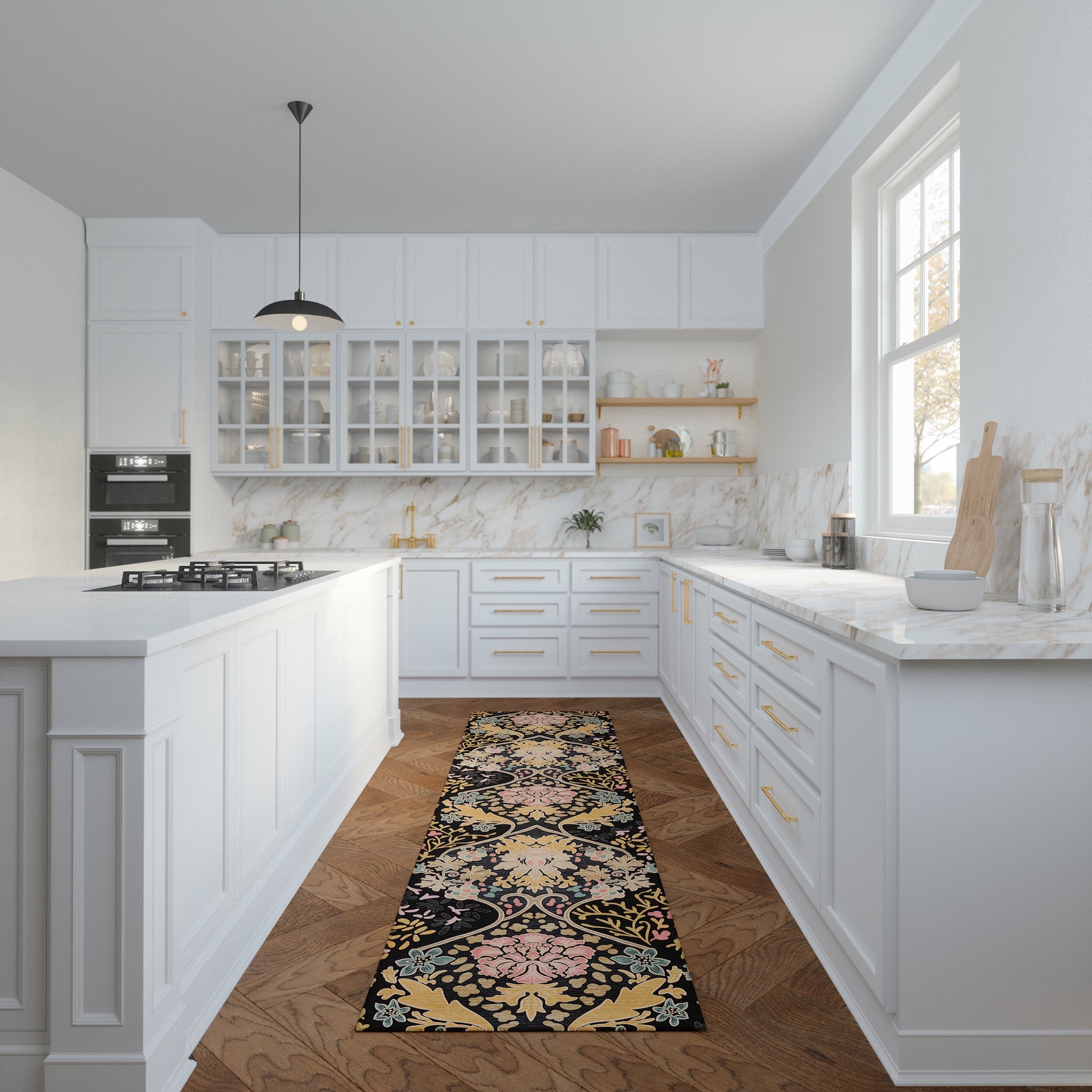 Ivy Floral Ornamental Design Rug
