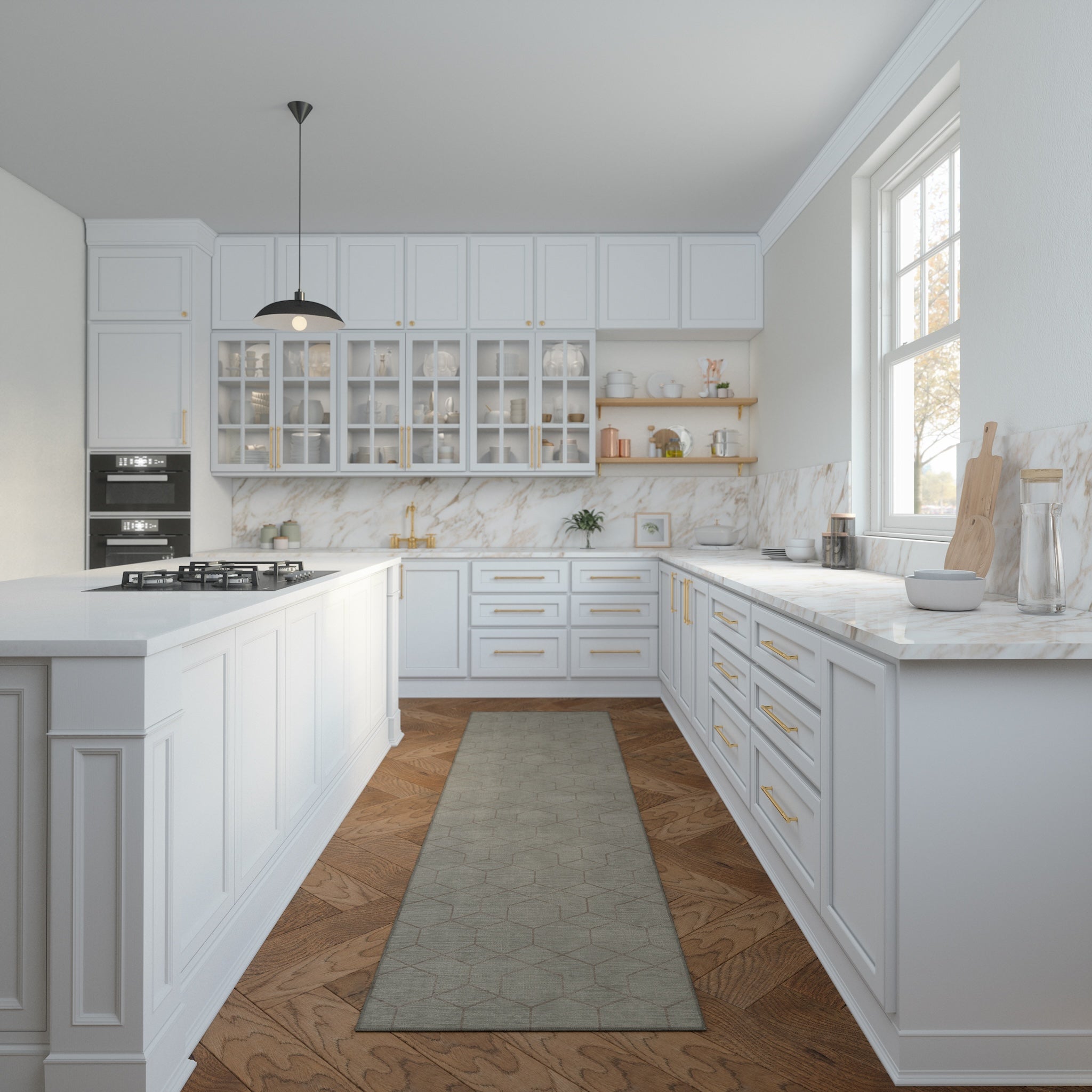 Bria Modern Hexagonal Design Rug