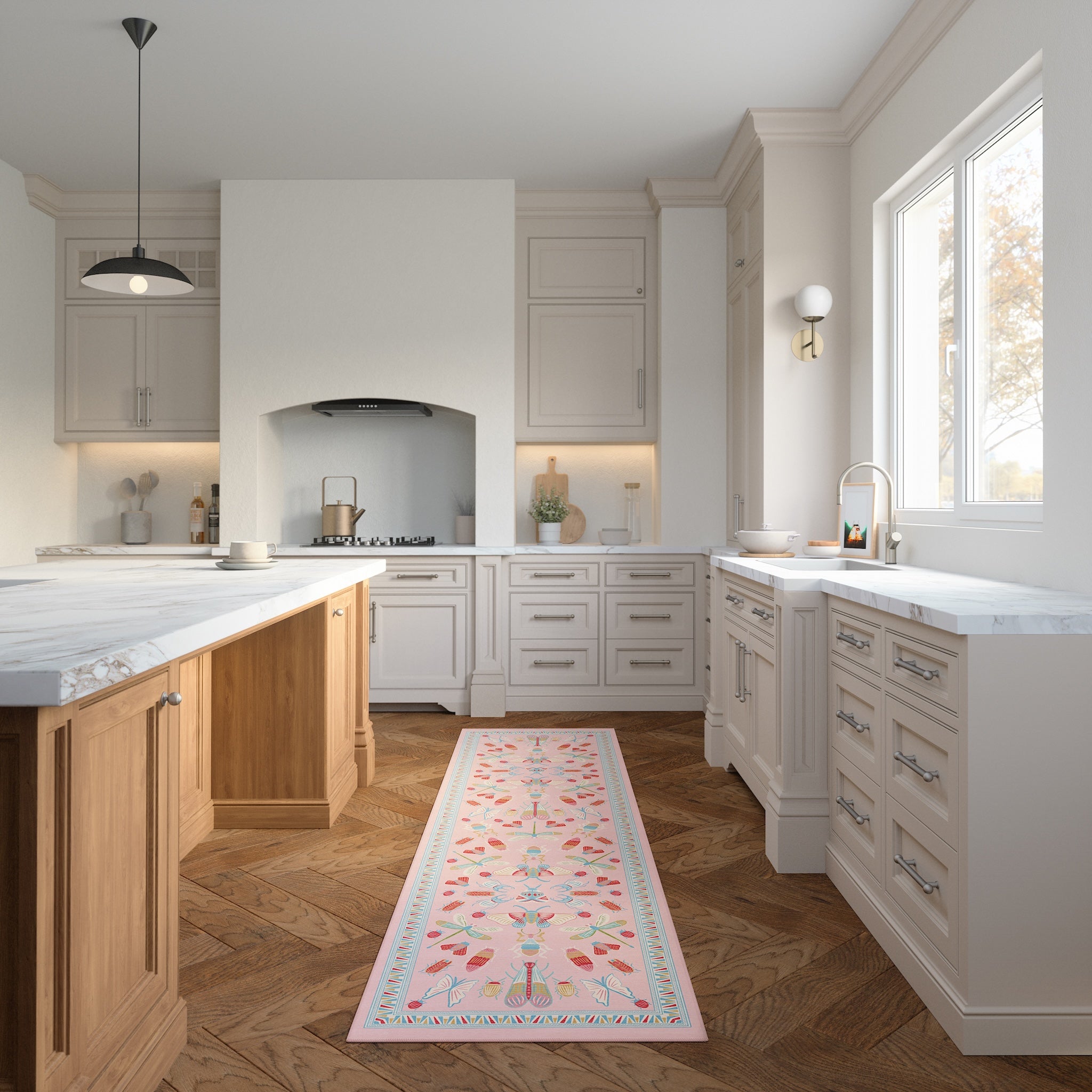 Thalia Eklektiškas Vabzdžių Motyvo Kilimas