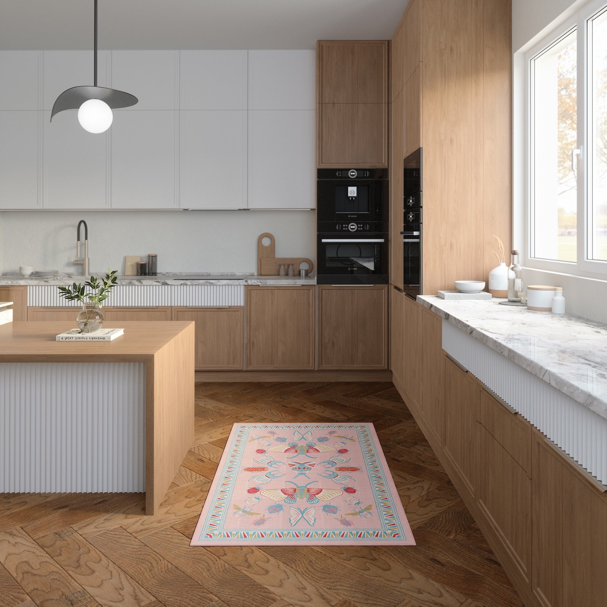 Thalia Tapis Éclectique À Motifs D'Insectes