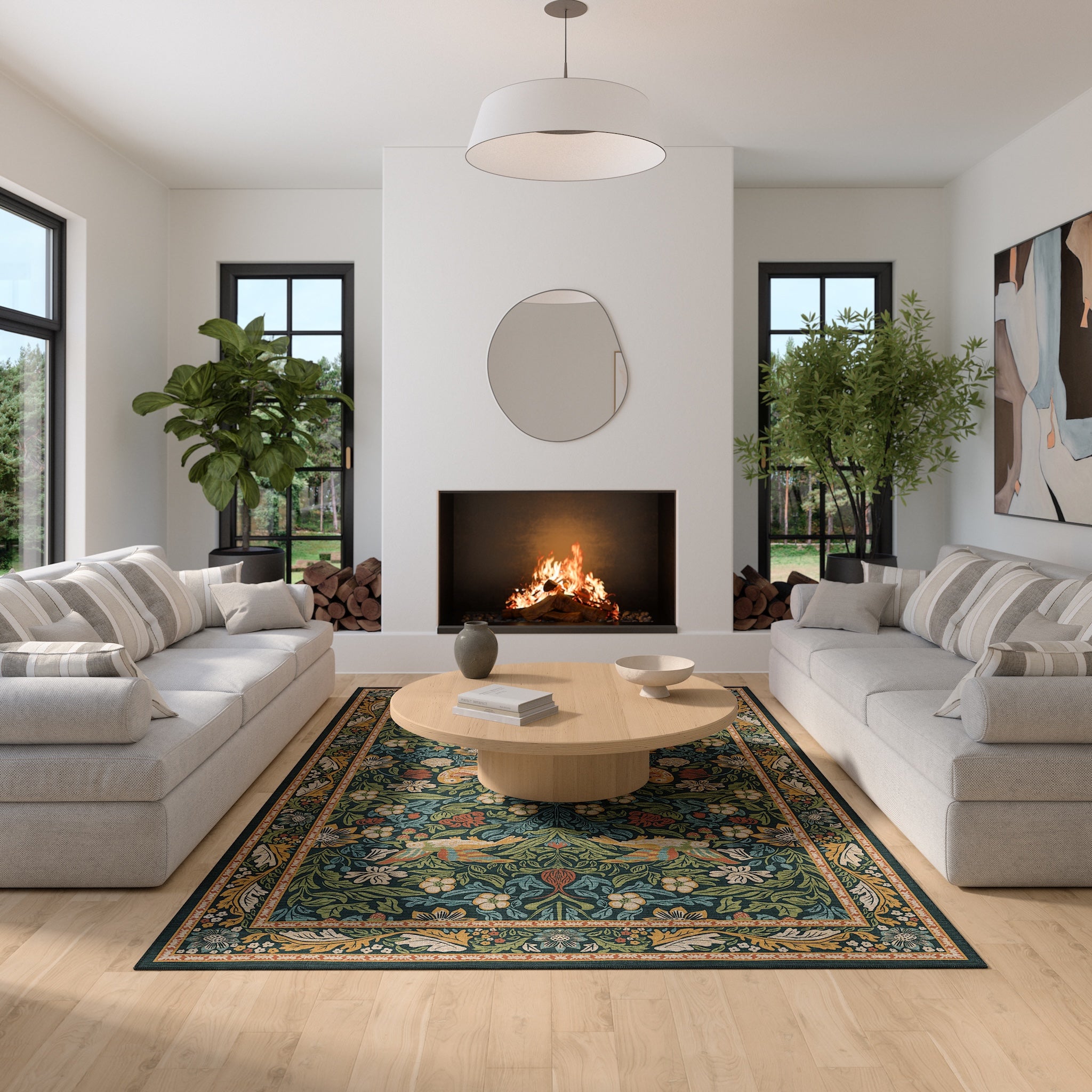 Ophelia Декоративен флорален килим