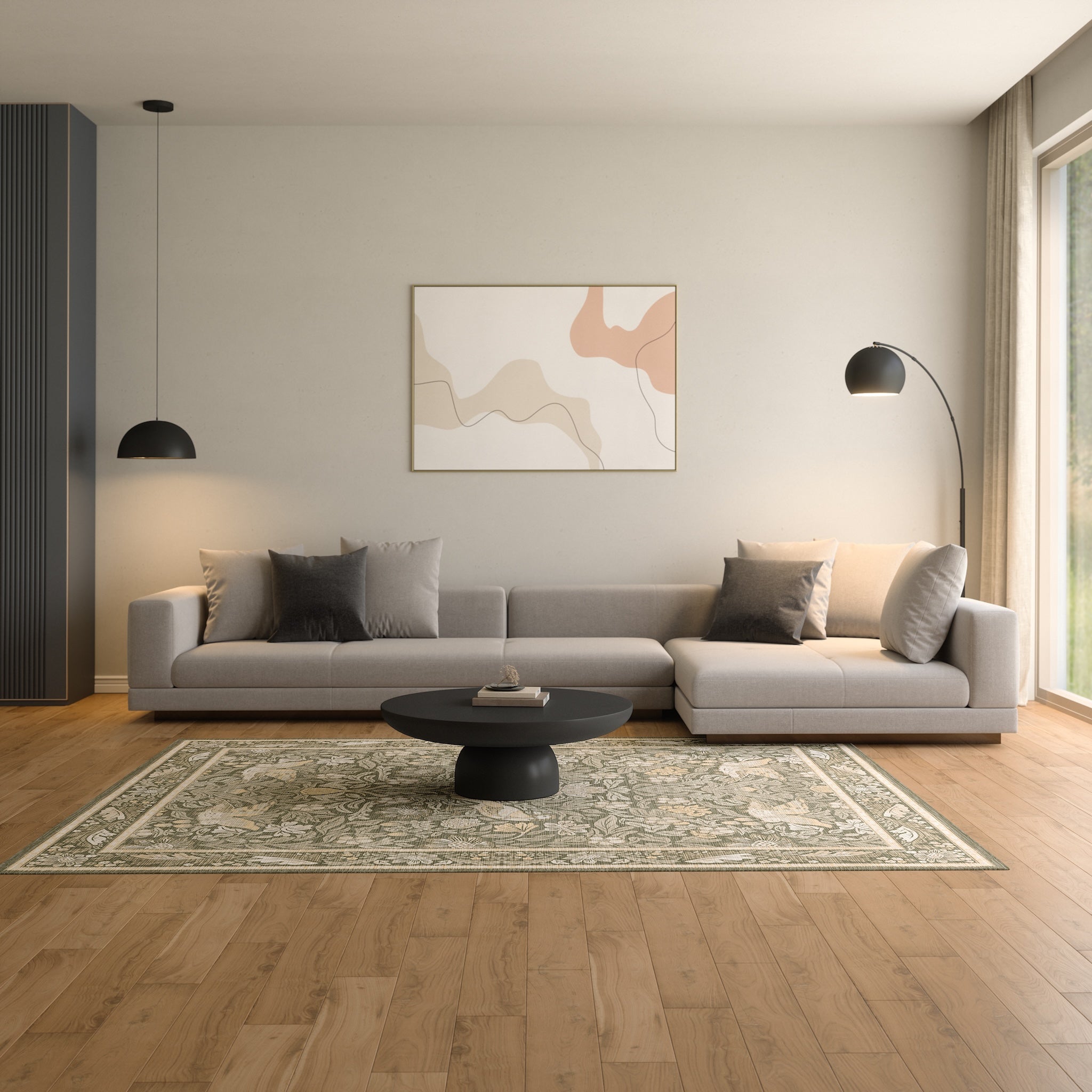 Ophelia Декоративен флорален килим