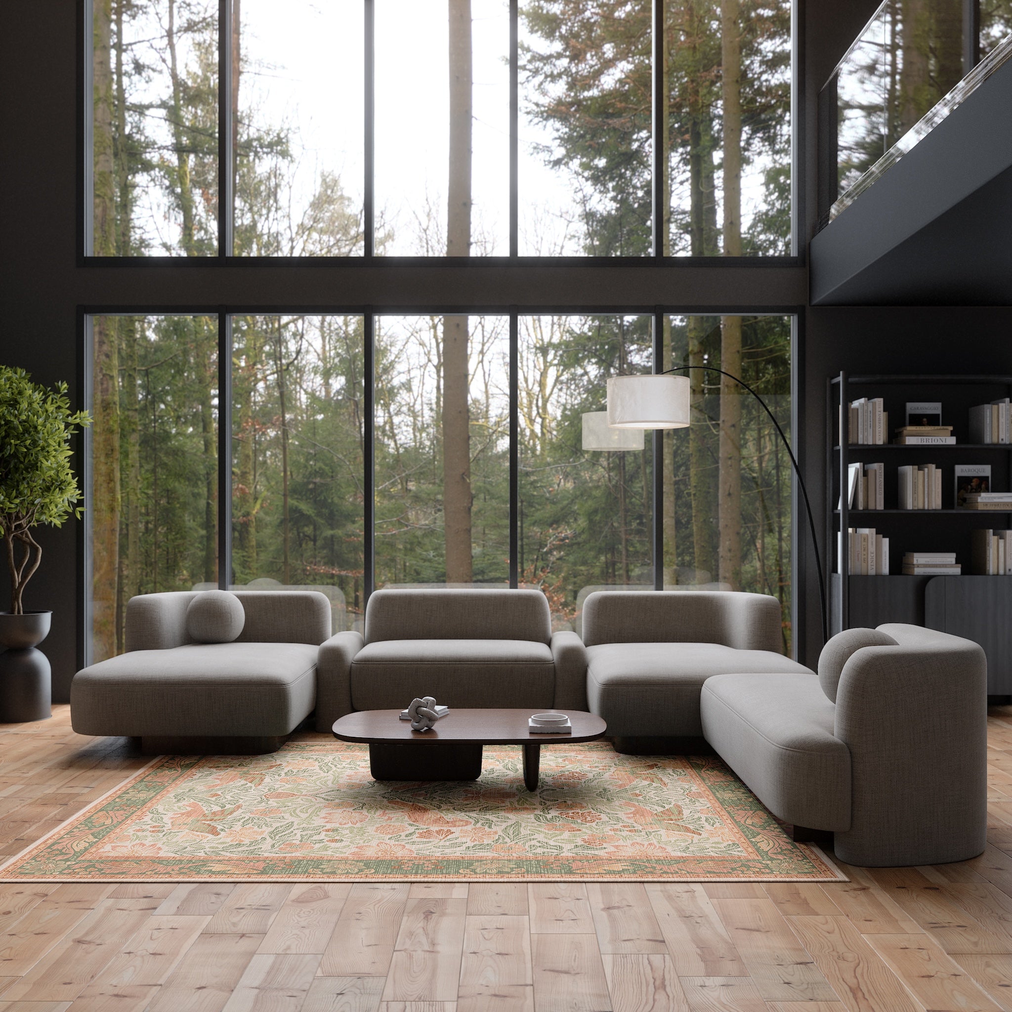 Ophelia Декоративен флорален килим