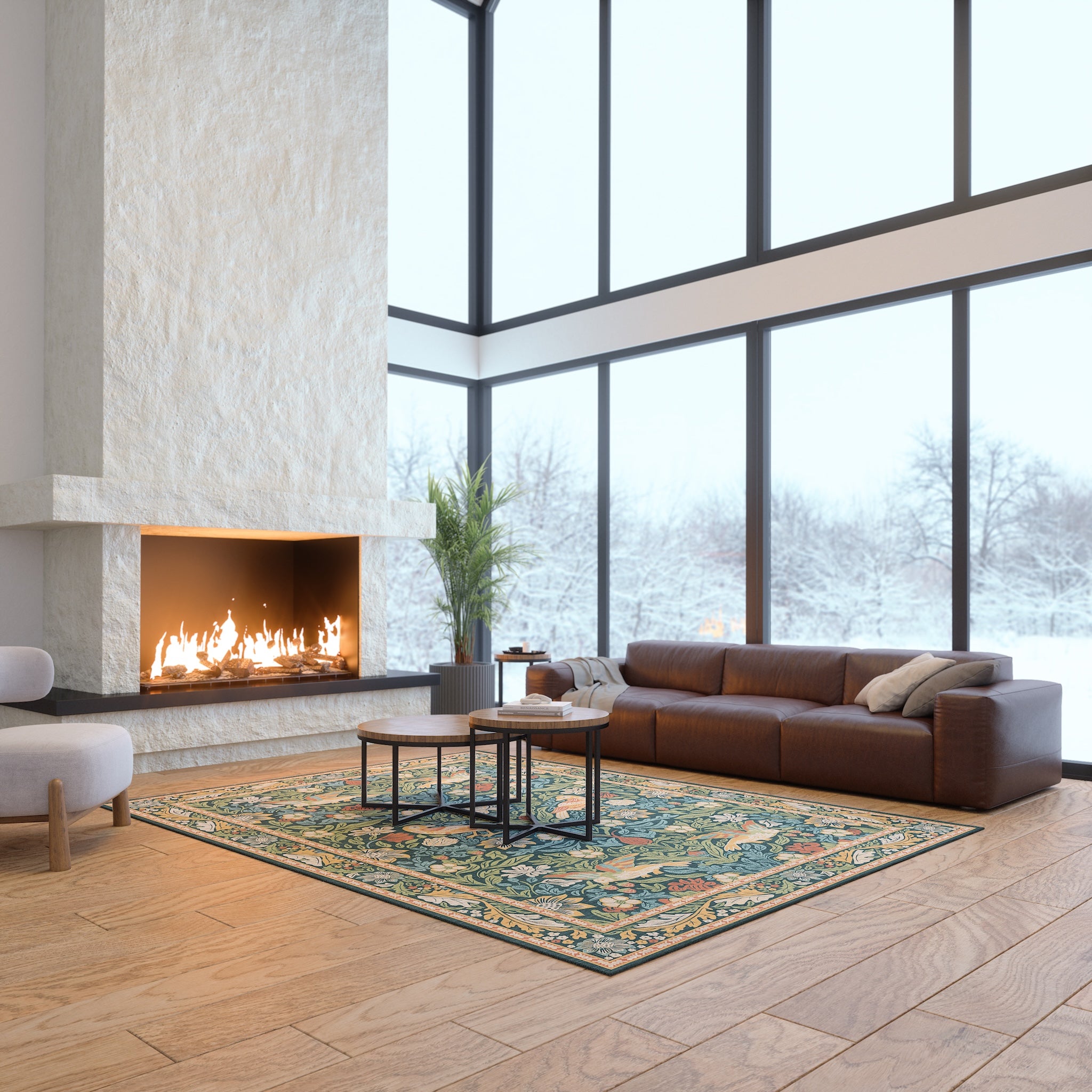 Ophelia Декоративен флорален килим