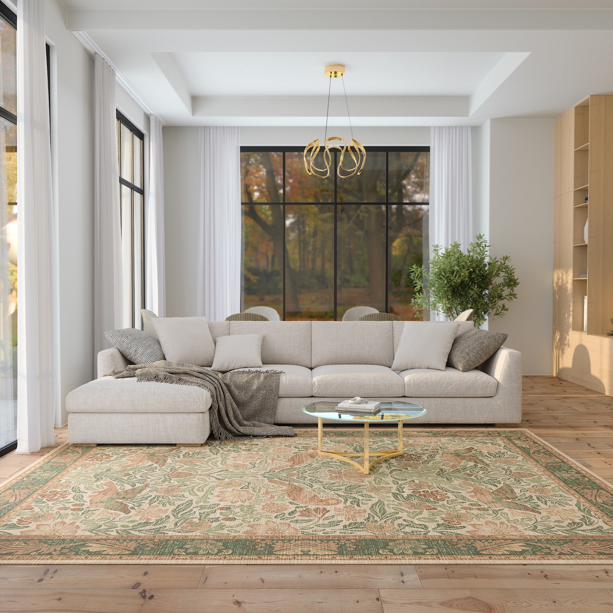 Ophelia Декоративен флорален килим