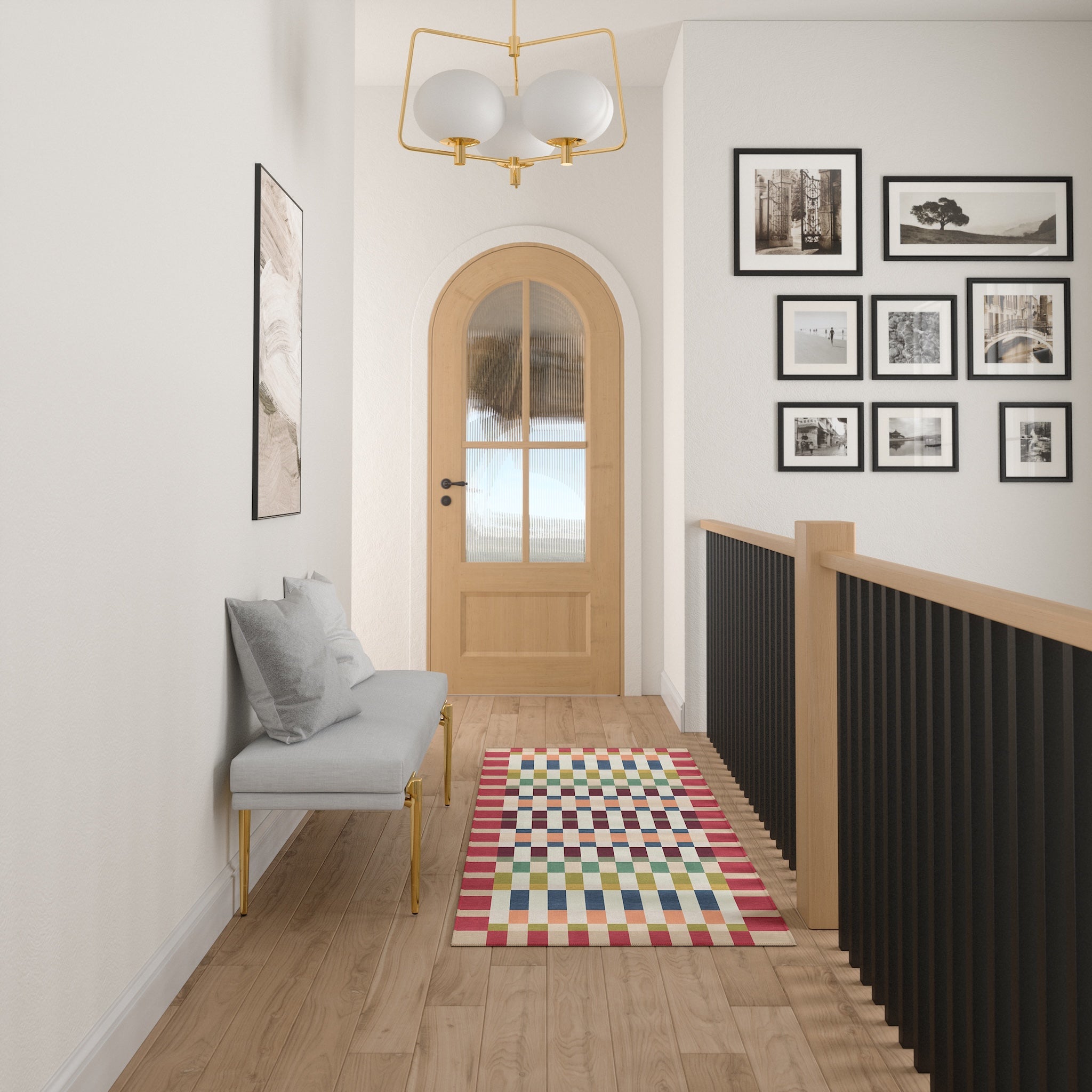 Emery Tapis Géométrique À Carreaux