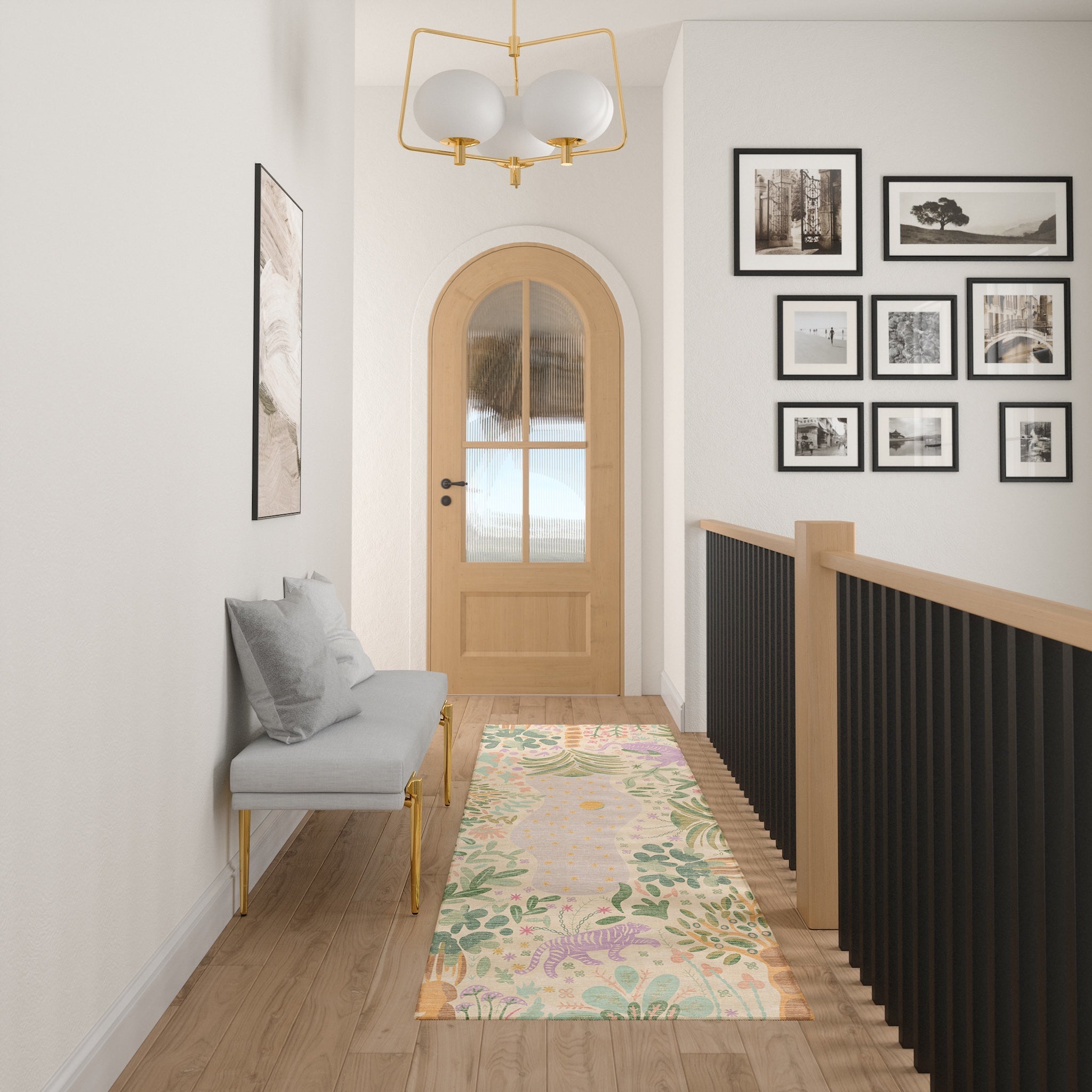 Liora Tapis D'Inspiration Naturelle Forestière